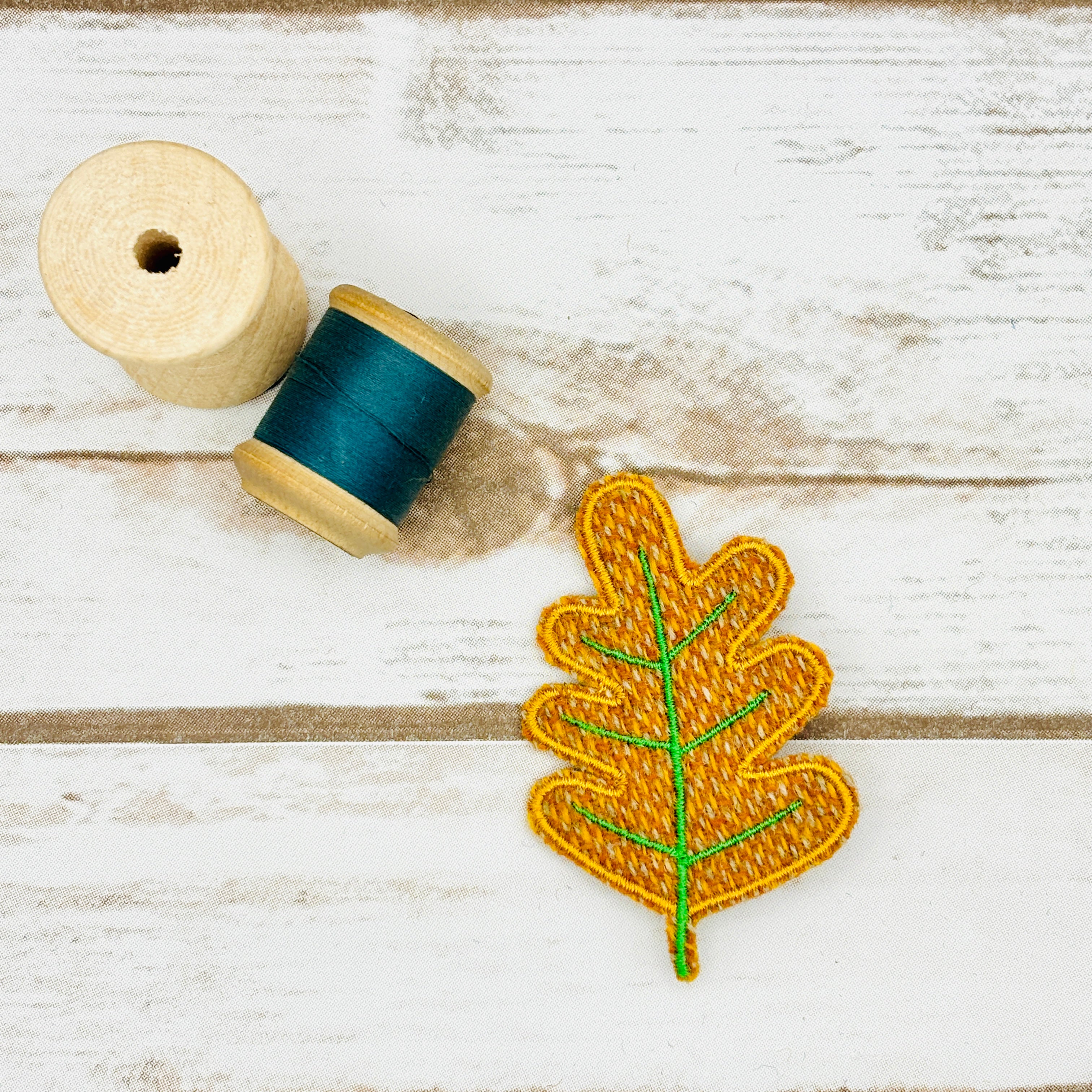 Oak Leaf - Harris Tweed Brooch