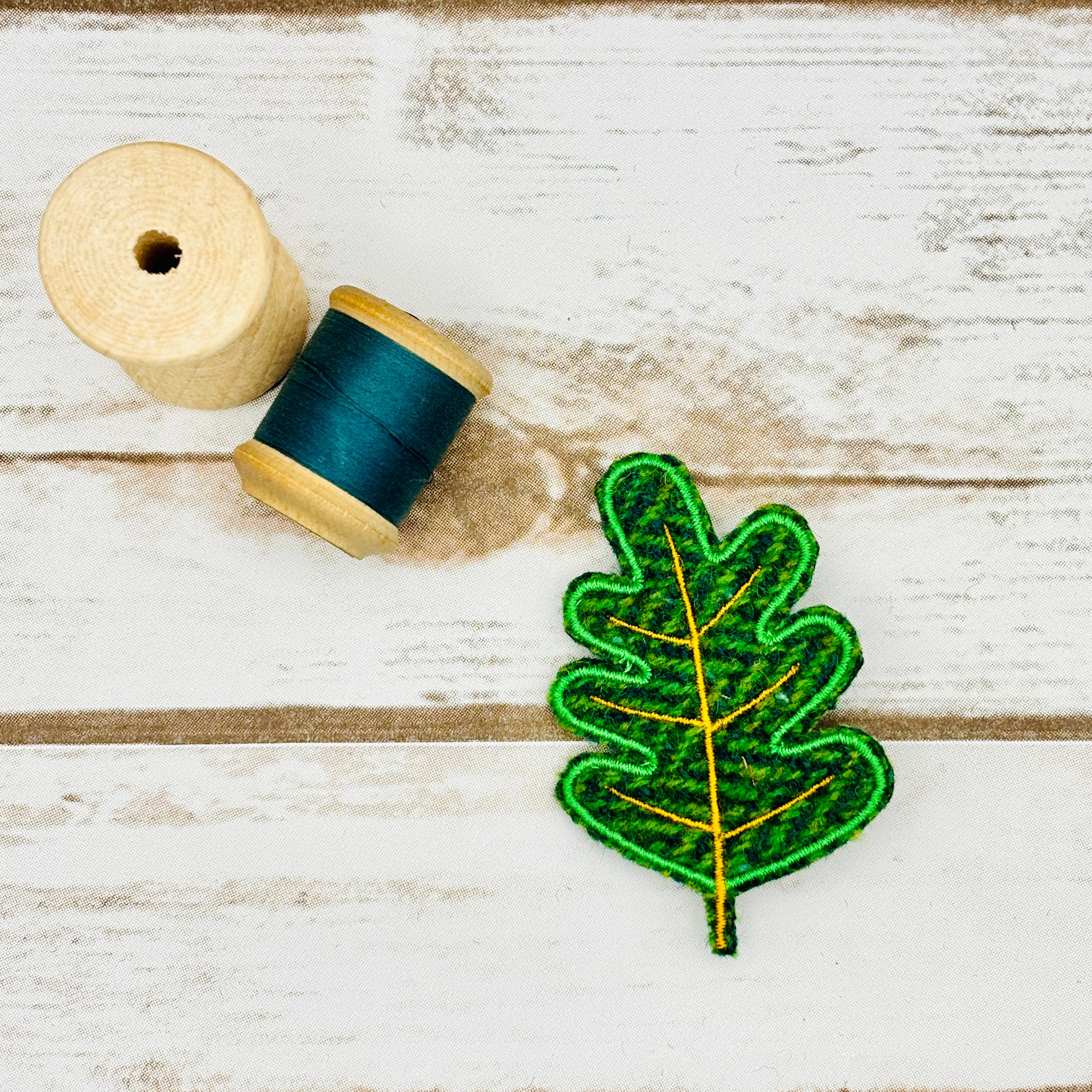 Oak Leaf - Harris Tweed Brooch