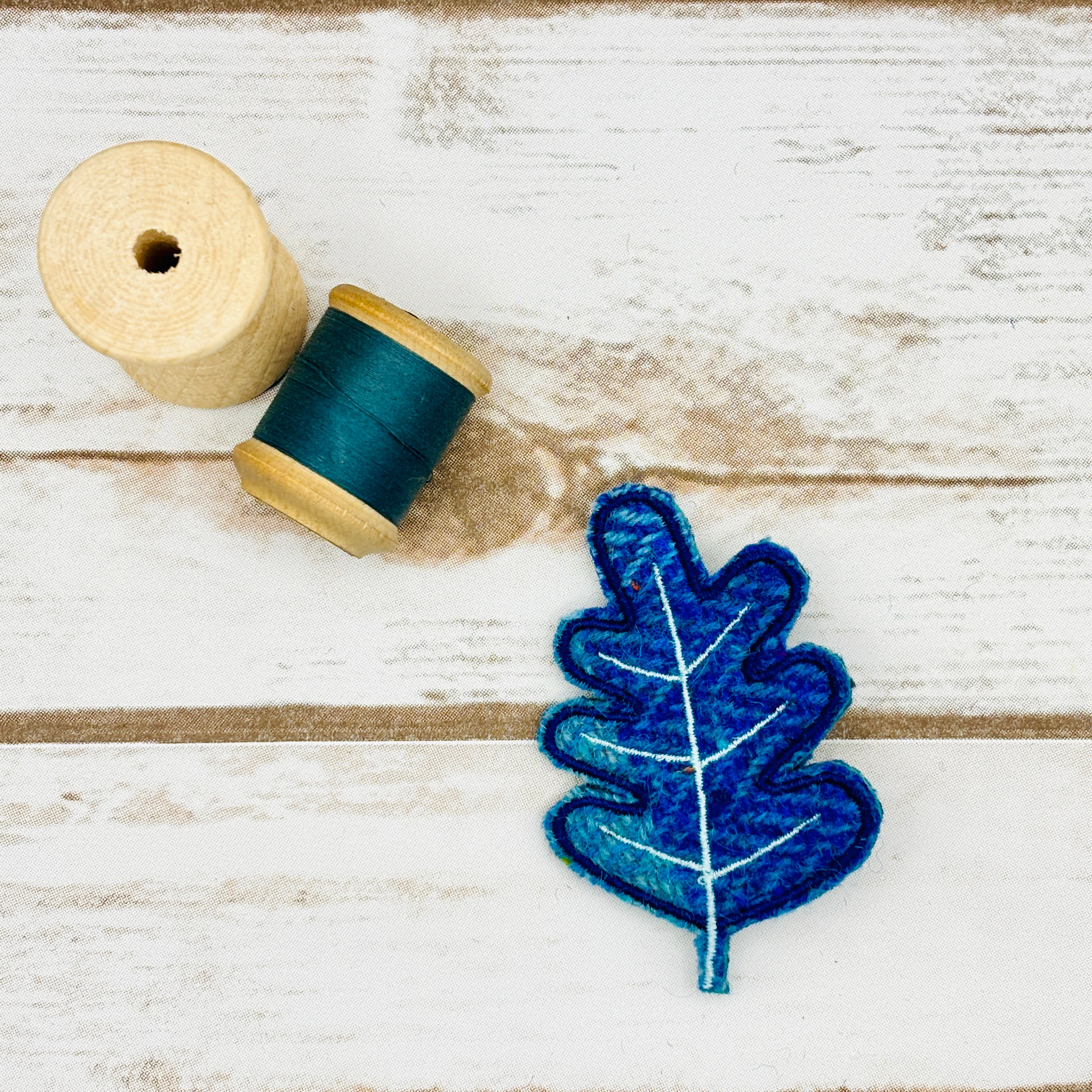 Oak Leaf - Harris Tweed Brooch