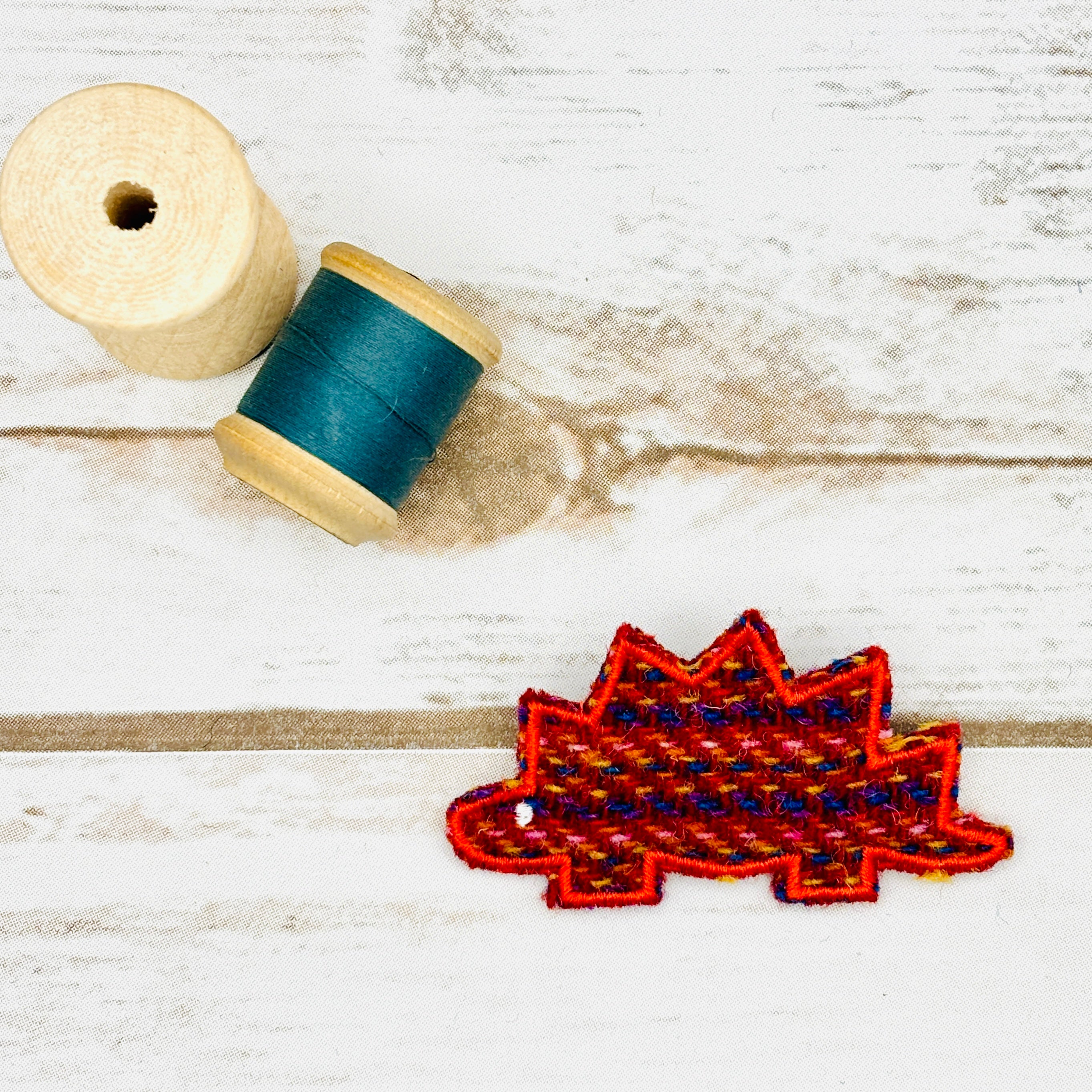 Stegosaurus - Harris Tweed Brooch
