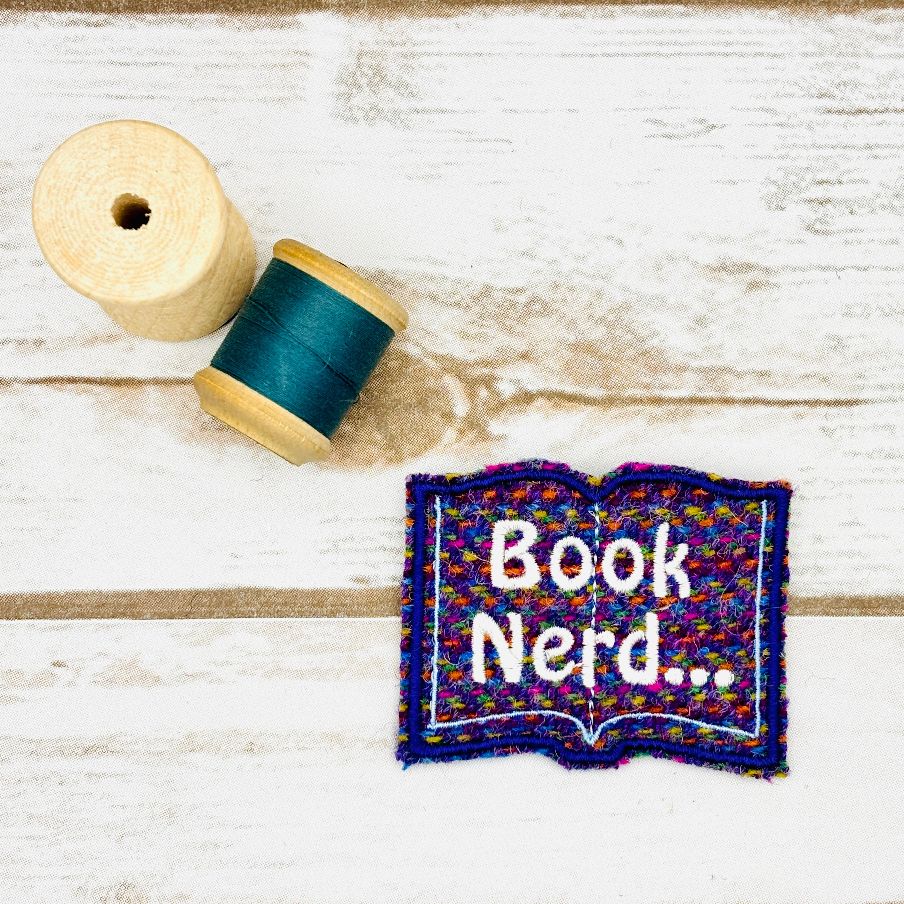 Book Nerd - Harris Tweed Brooch
