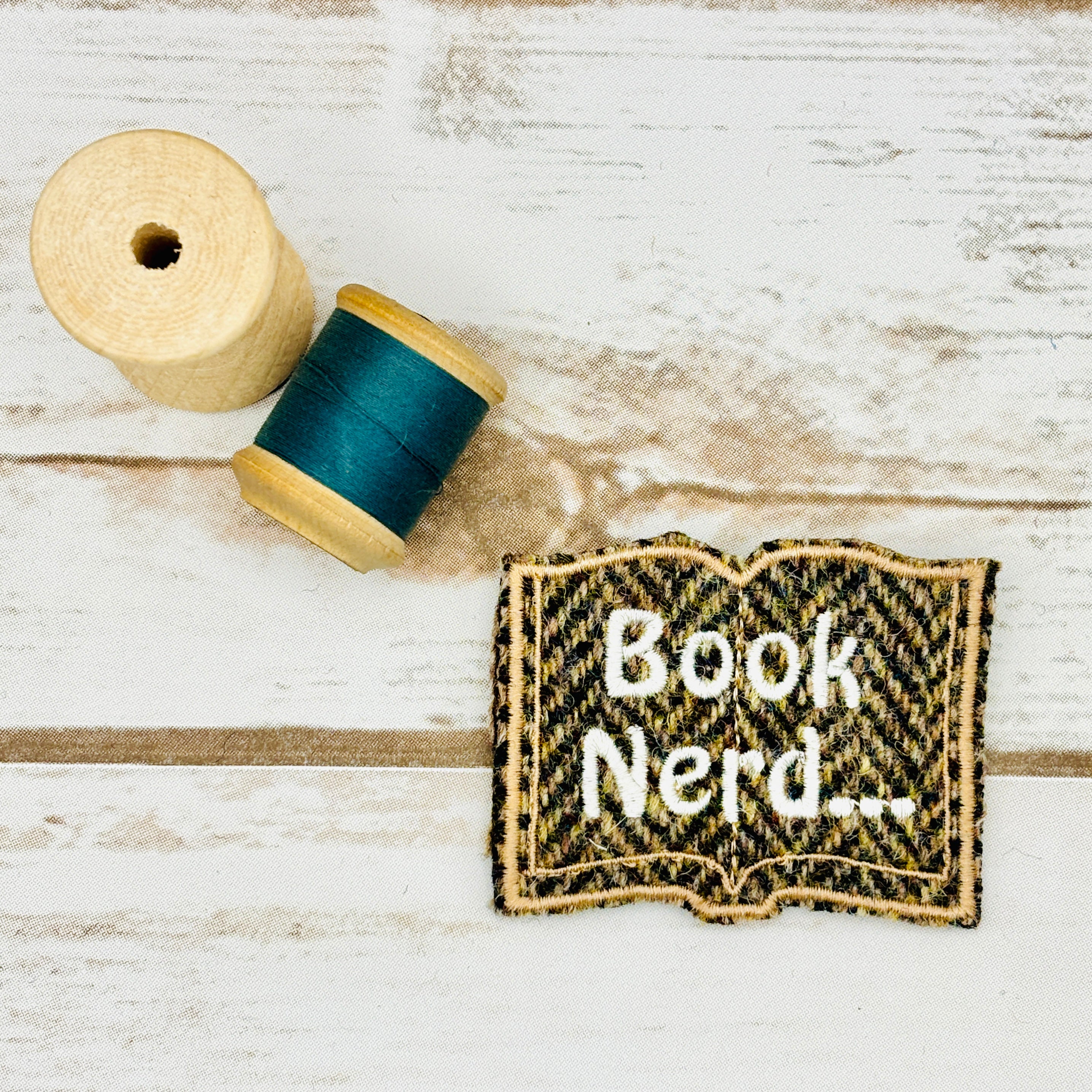 Book Nerd - Harris Tweed Brooch