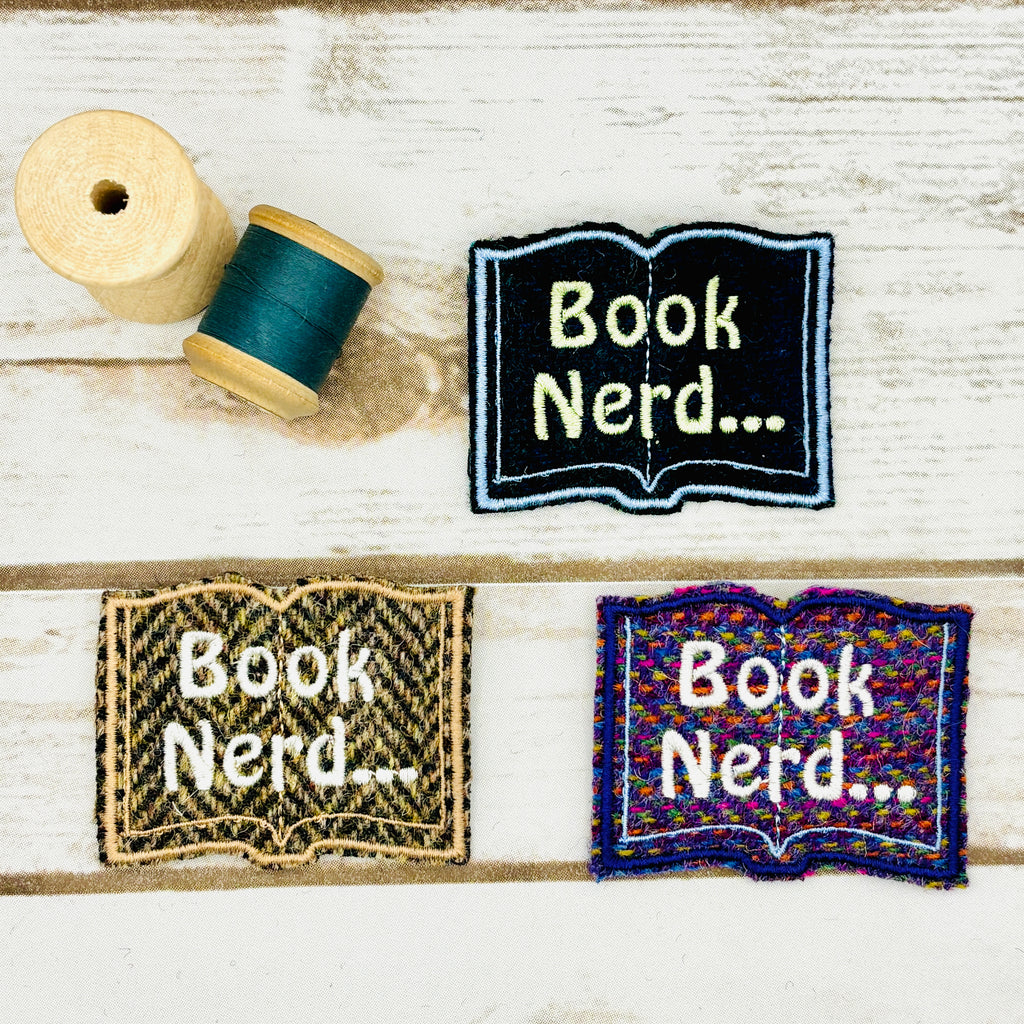 Book Nerd - Harris Tweed Brooch