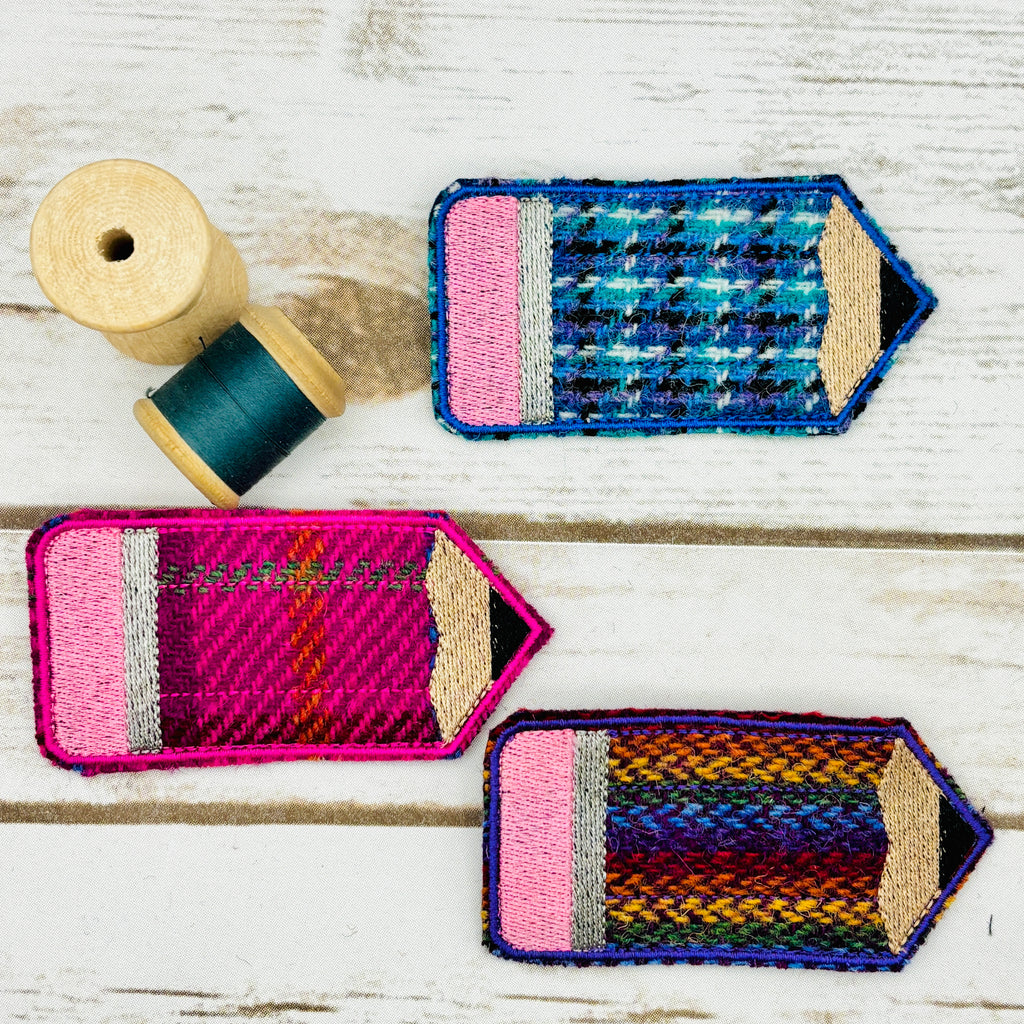 Pencil - Harris Tweed Brooch
