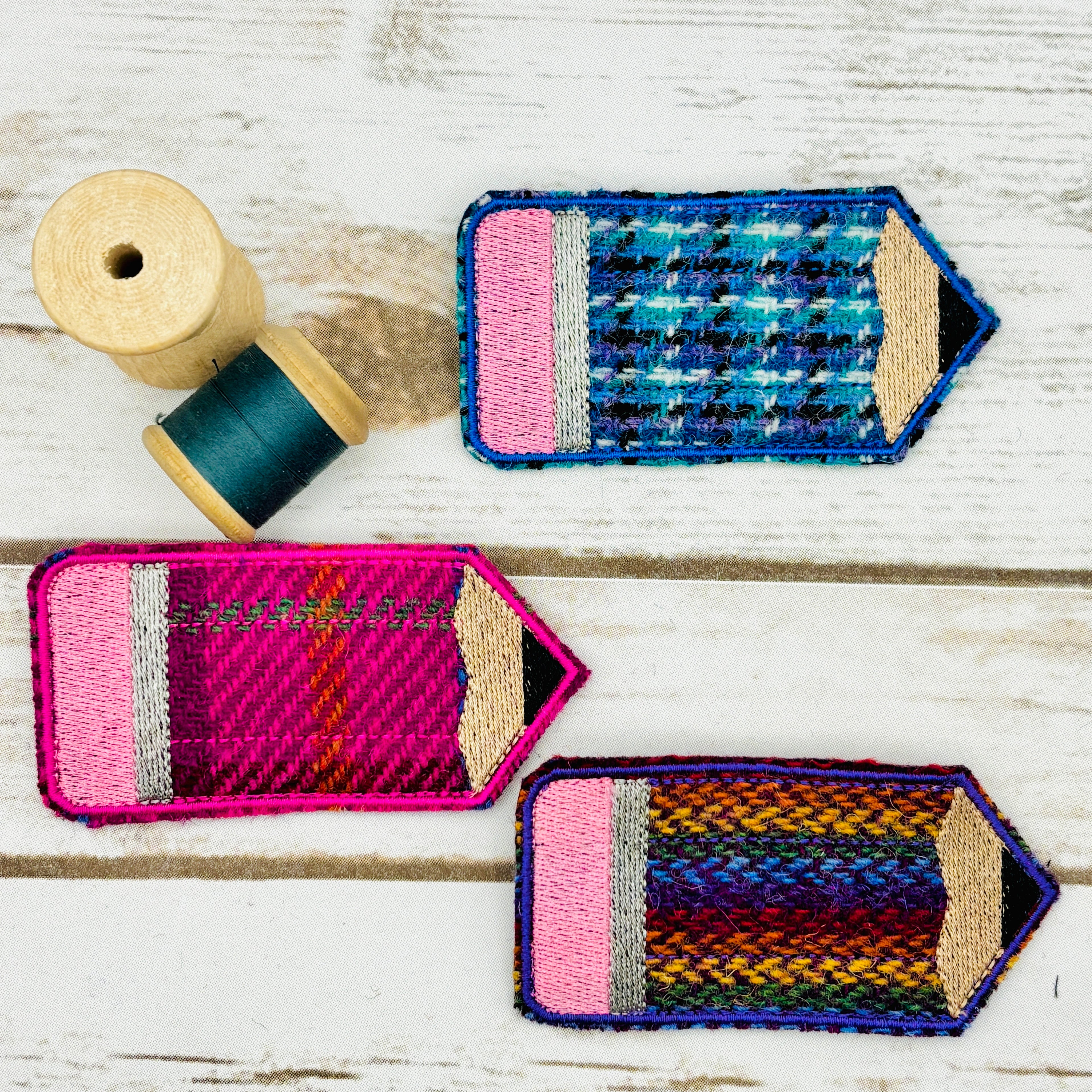 Pencil - Harris Tweed Brooch