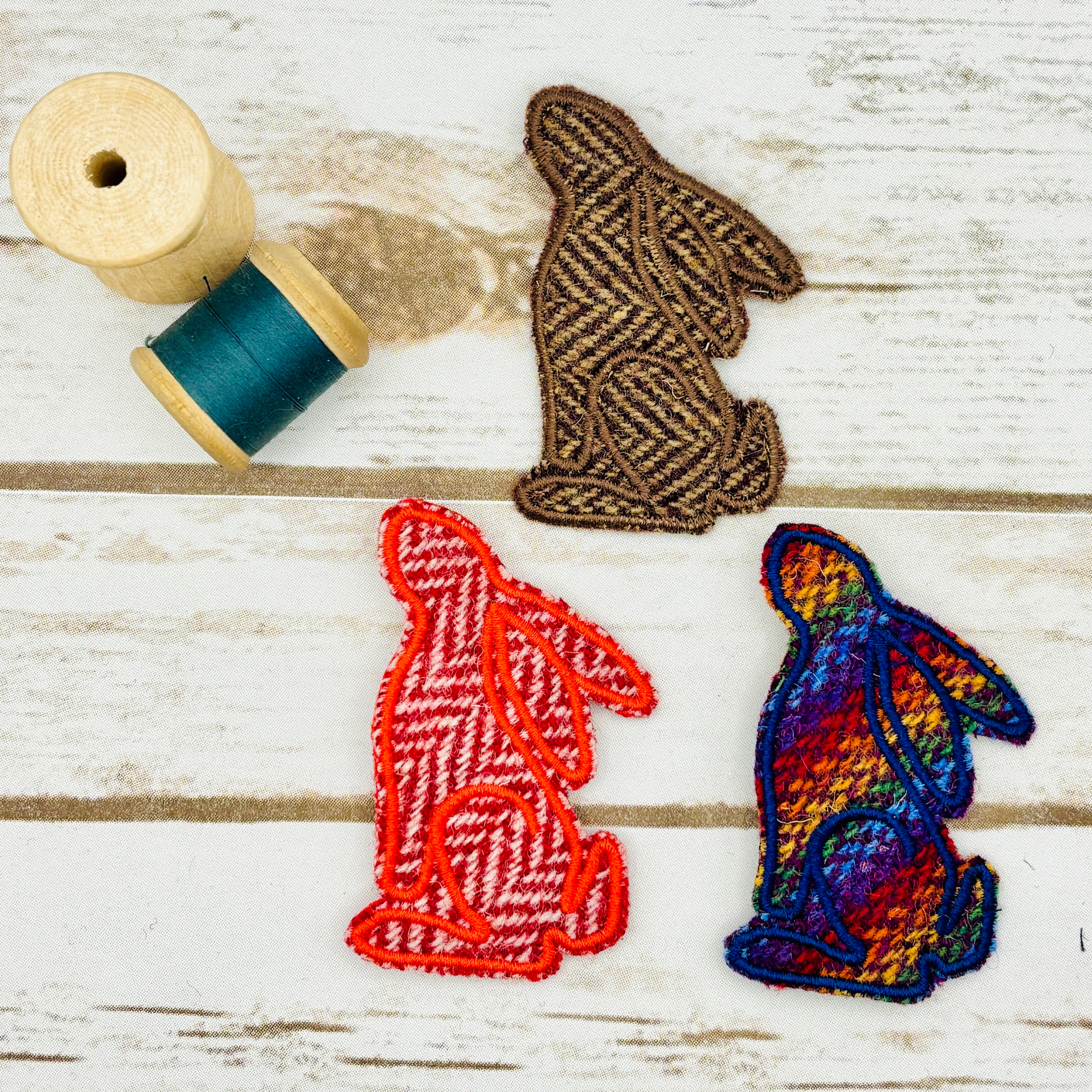 Hare - Harris Tweed Brooch
