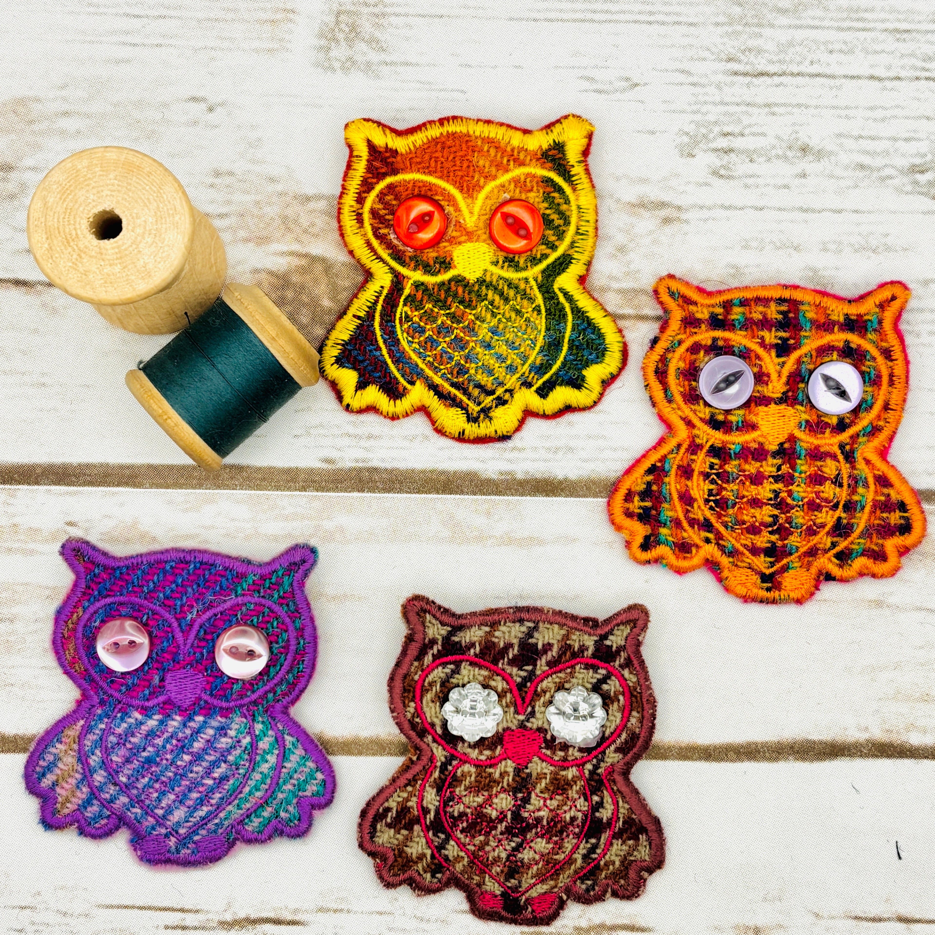 Owl - Harris Tweed Brooch