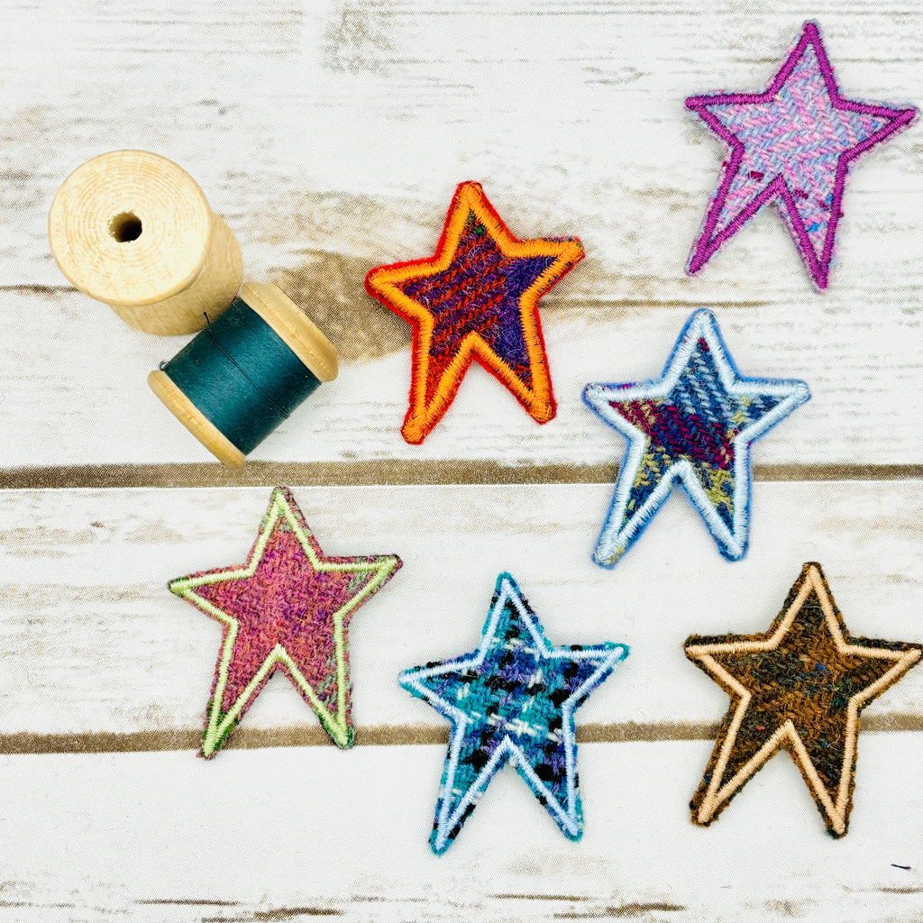 Stars - Harris Tweed Brooch