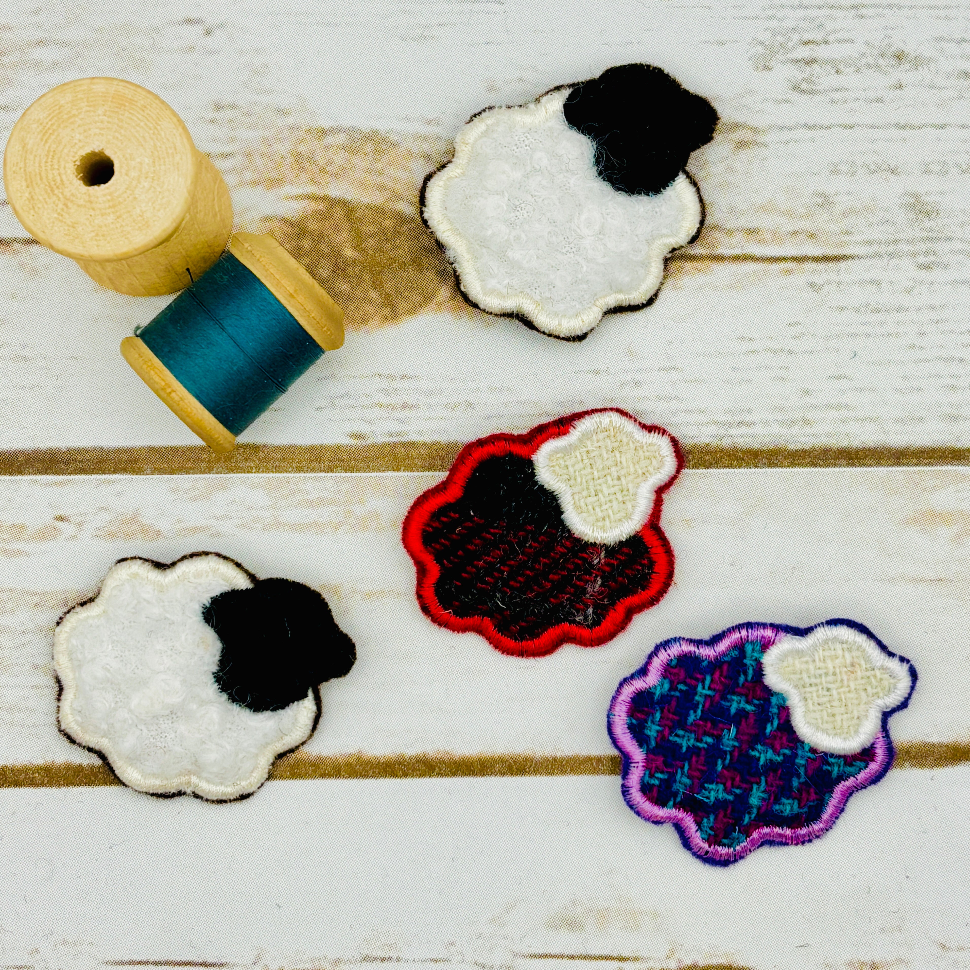 Sheep - Harris Tweed Brooch