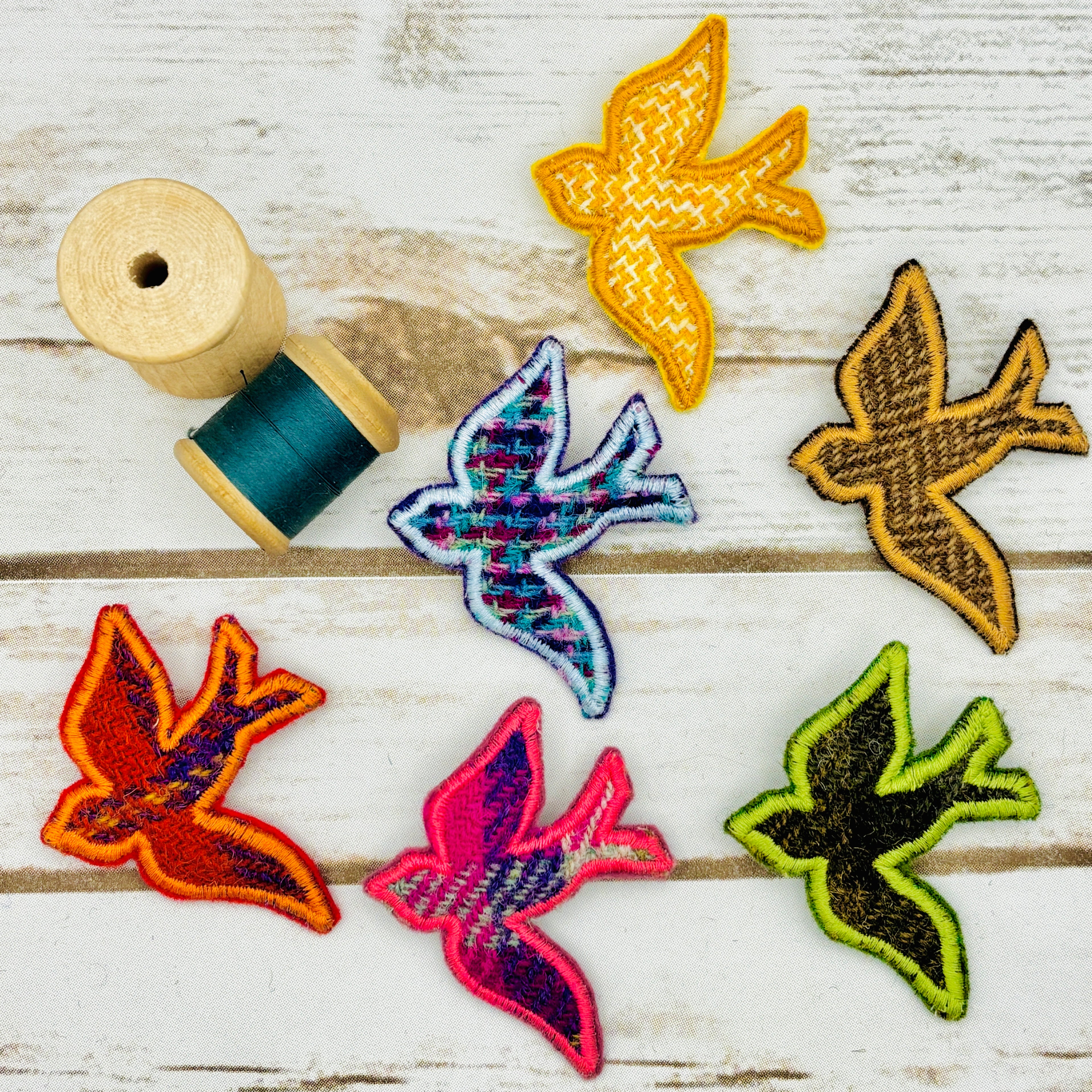 Swallow - Harris Tweed Brooch