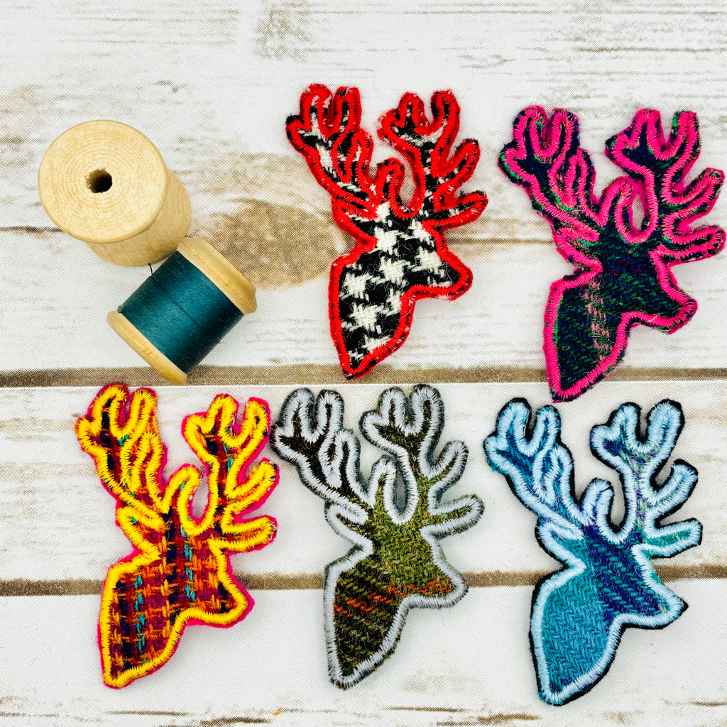 Stag - Harris Tweed Brooch