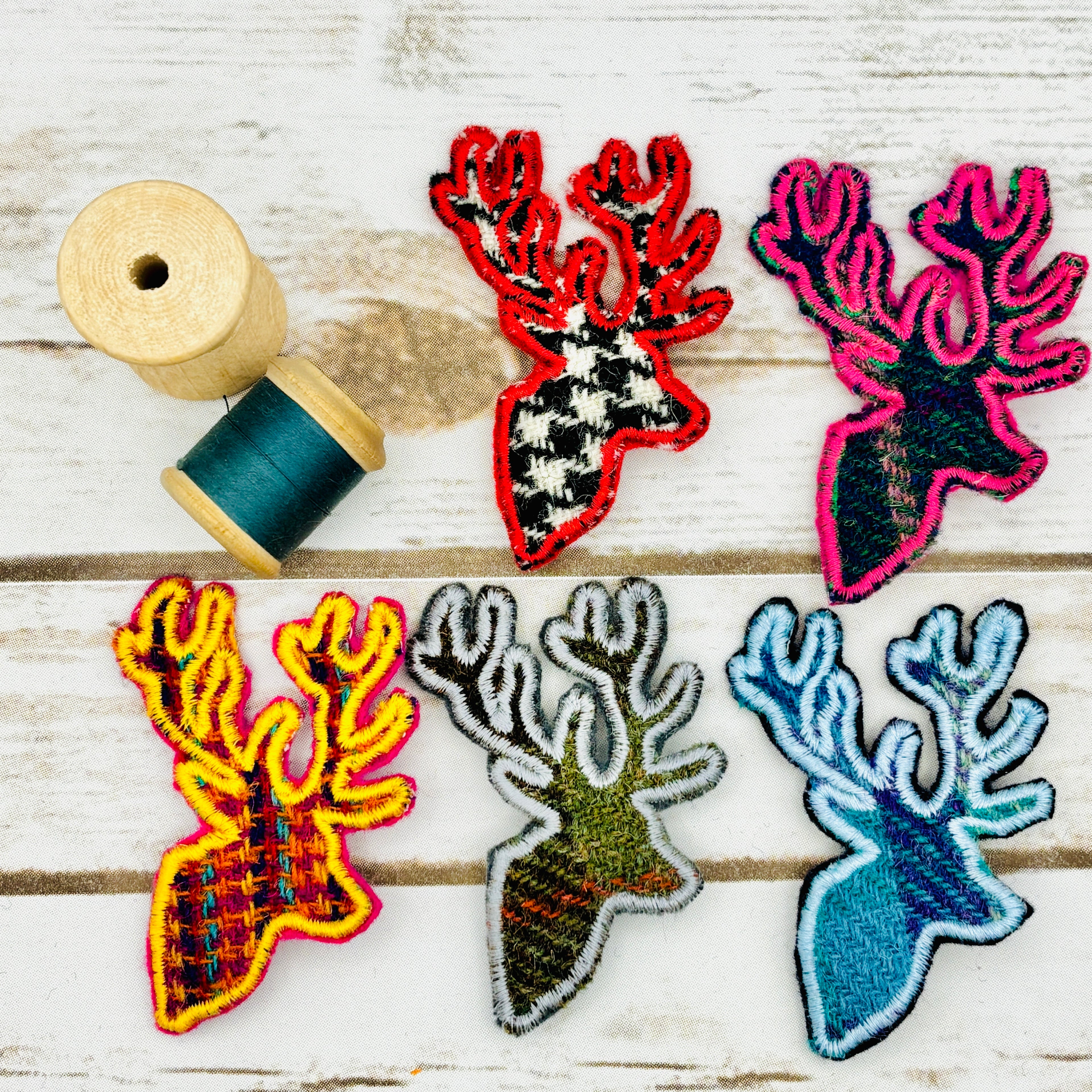 Stag - Harris Tweed Brooch