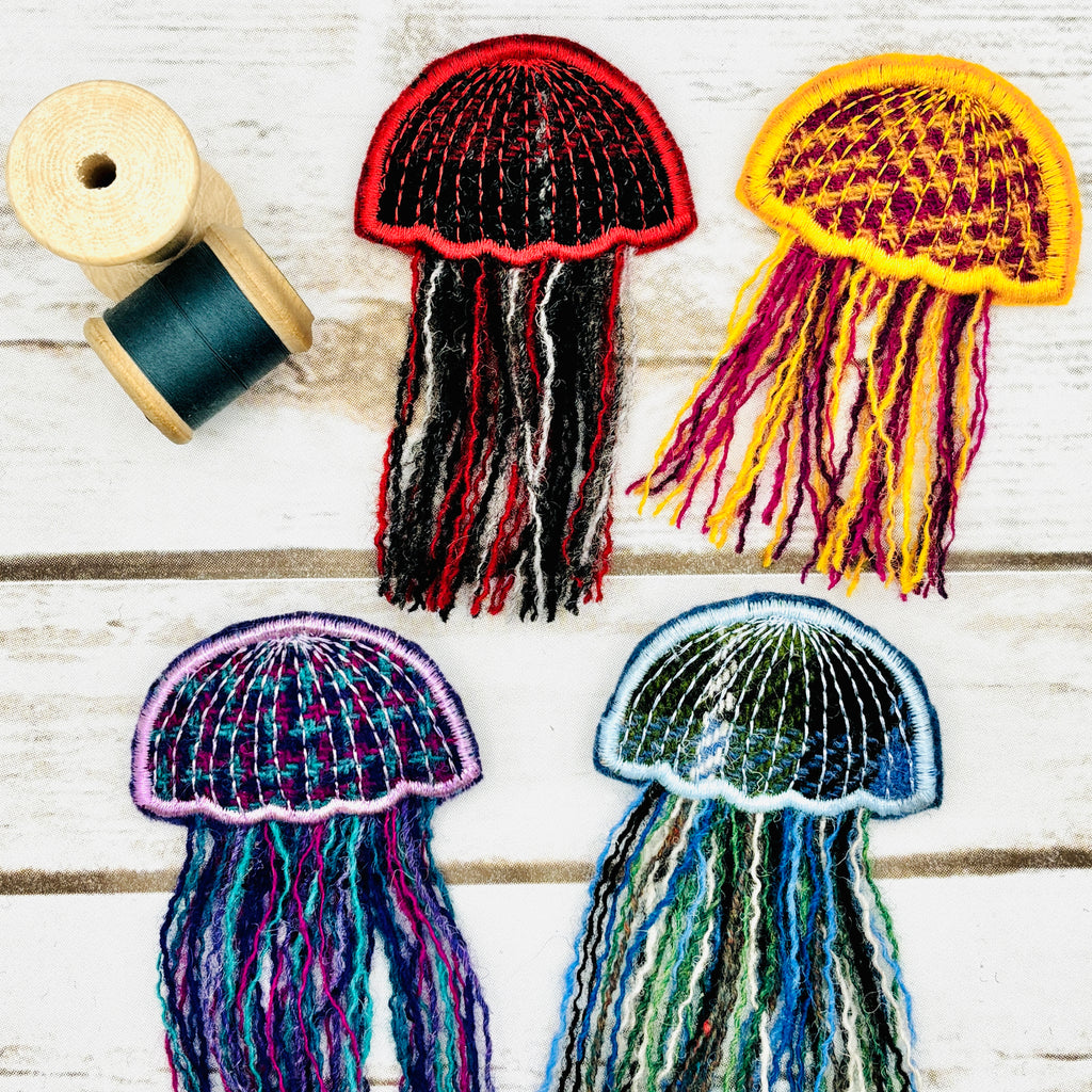 Jellyfish - Harris Tweed Brooch