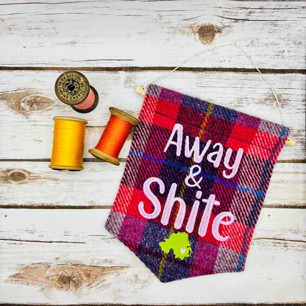 Away & Shite - Pennant Wall Hanging
