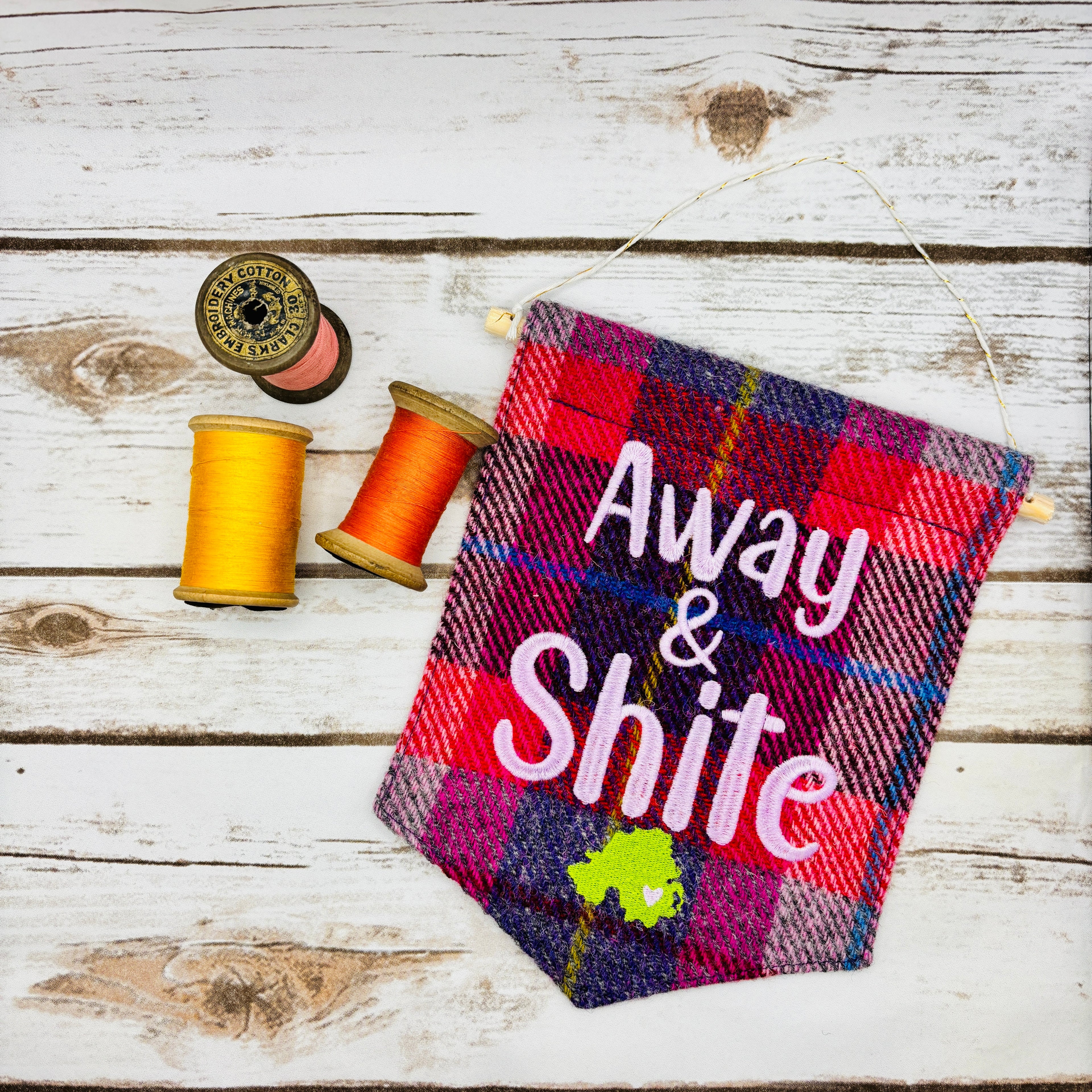 Away & Shite - Pennant Wall Hanging