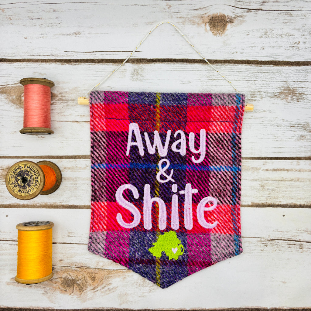 Away & Shite - Pennant Wall Hanging