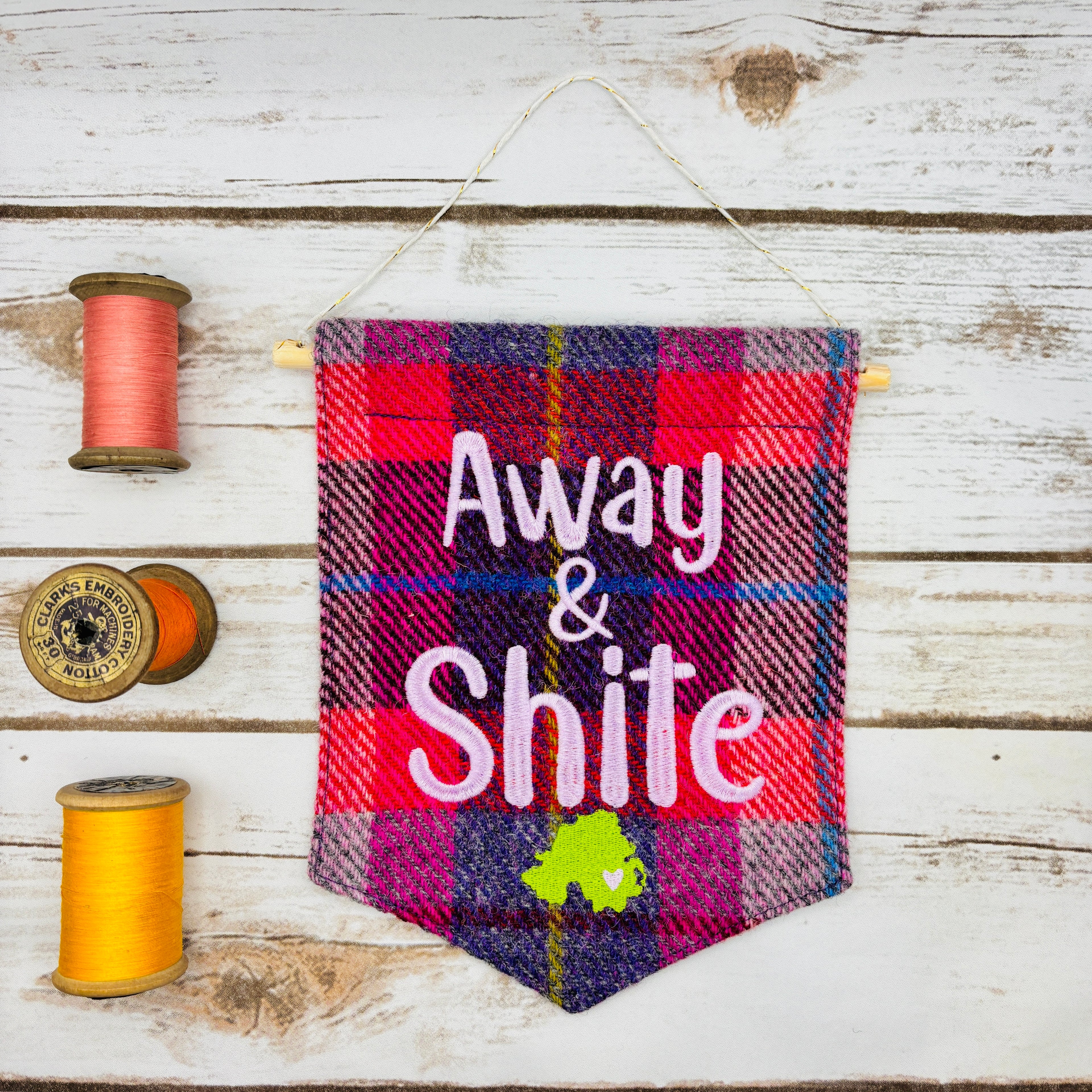 Away & Shite - Pennant Wall Hanging