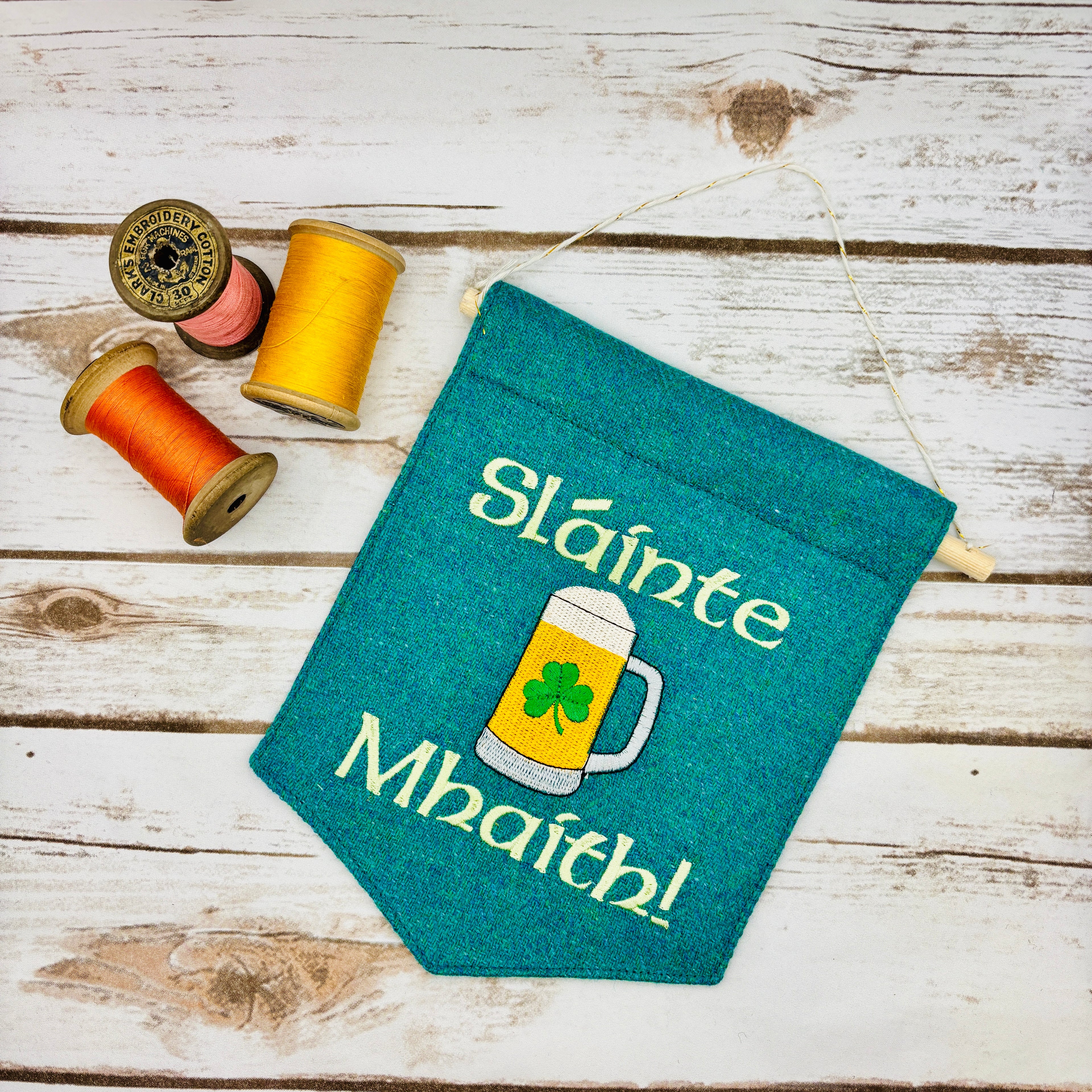 Sláinte Mhaith (Lager)- Your good health! or Cheers! - Irish Pennant Wall Hanging