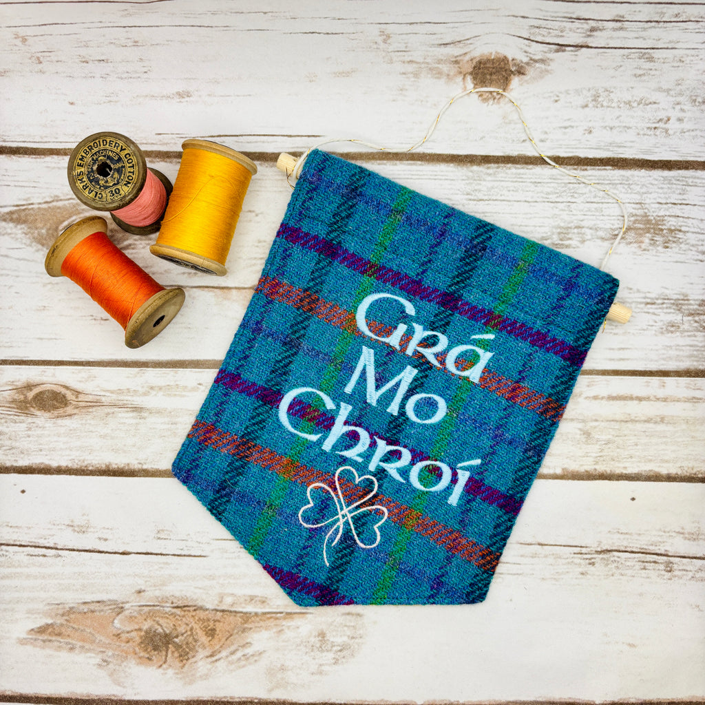 Grá Mo Chroí - Love of my heart- Irish Pennant Wall Hanging