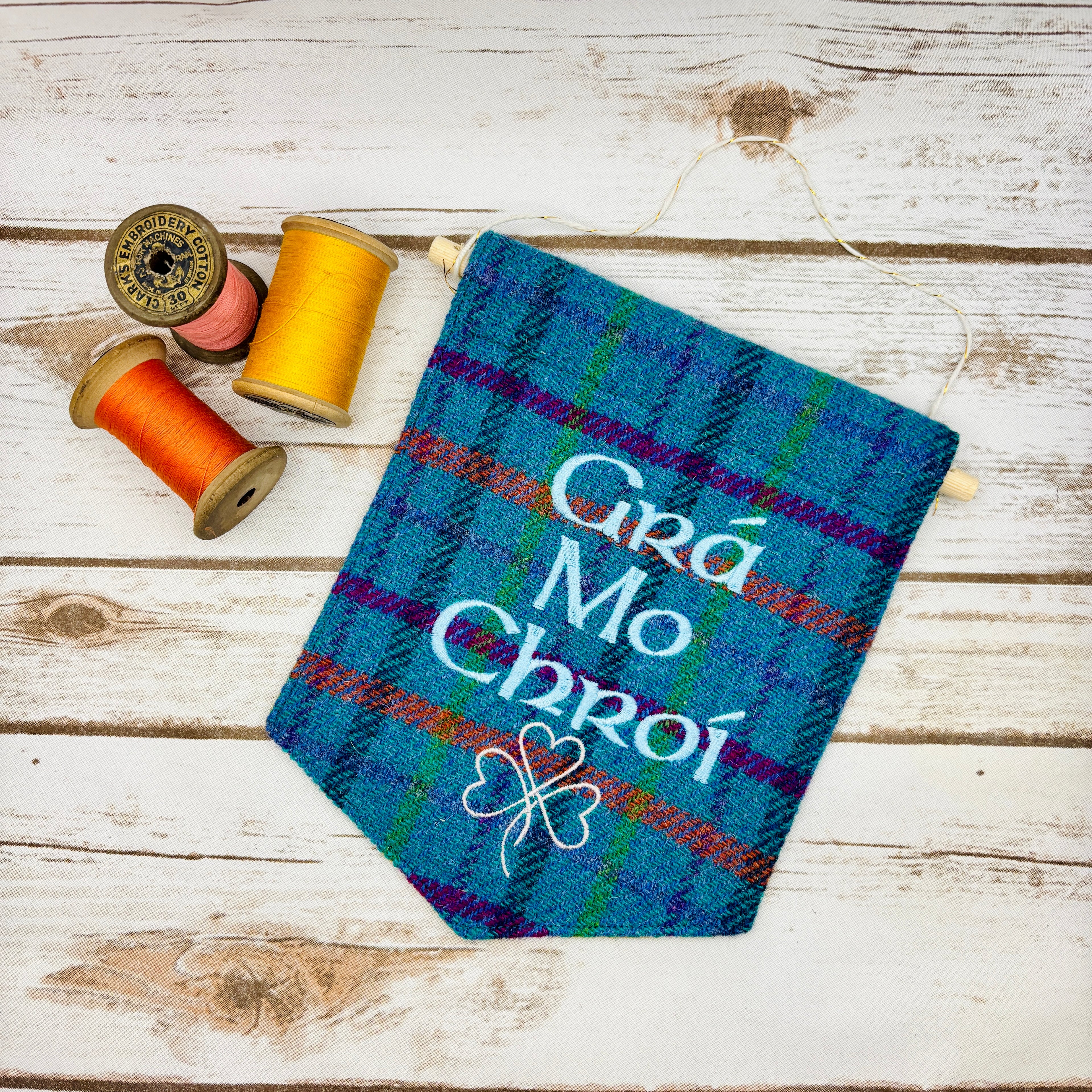 Grá Mo Chroí - Love of my heart- Irish Pennant Wall Hanging