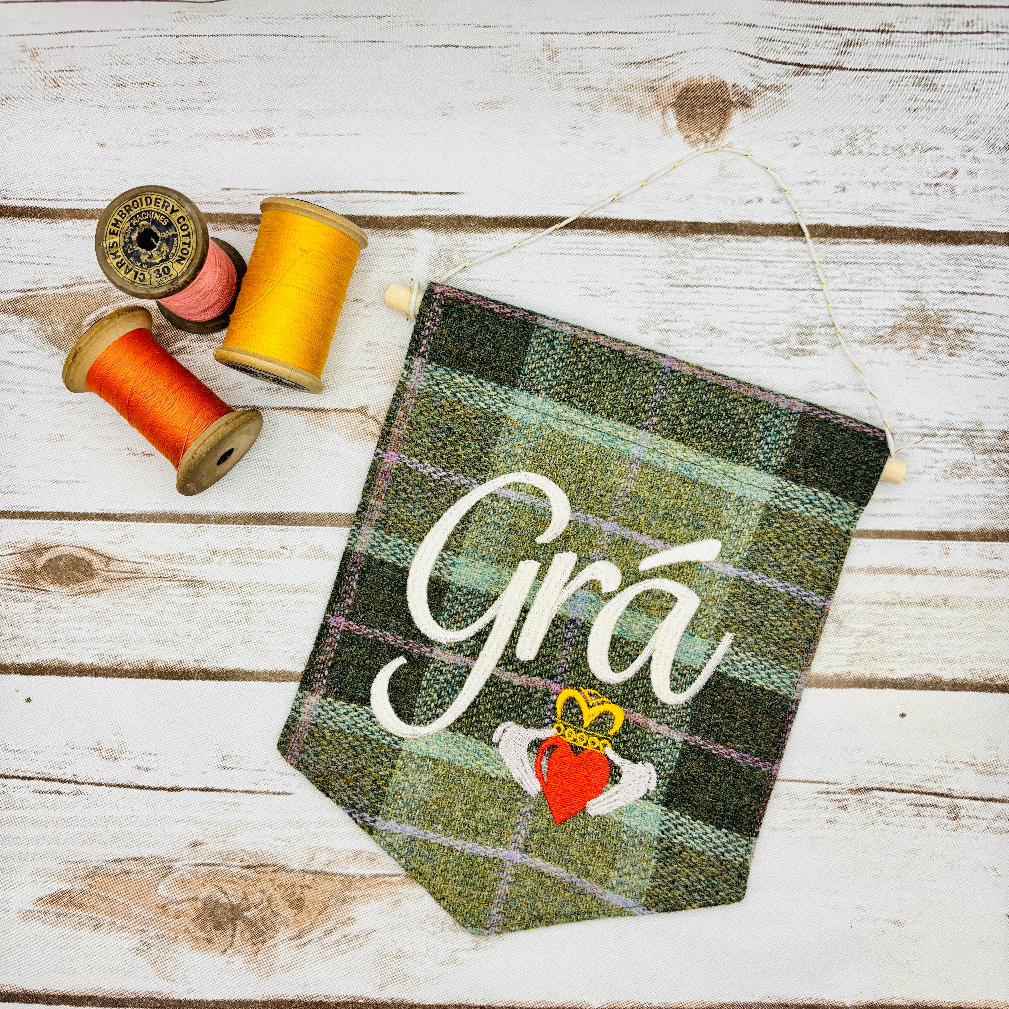 Grá - Love - Irish Pennant Wall Hanging