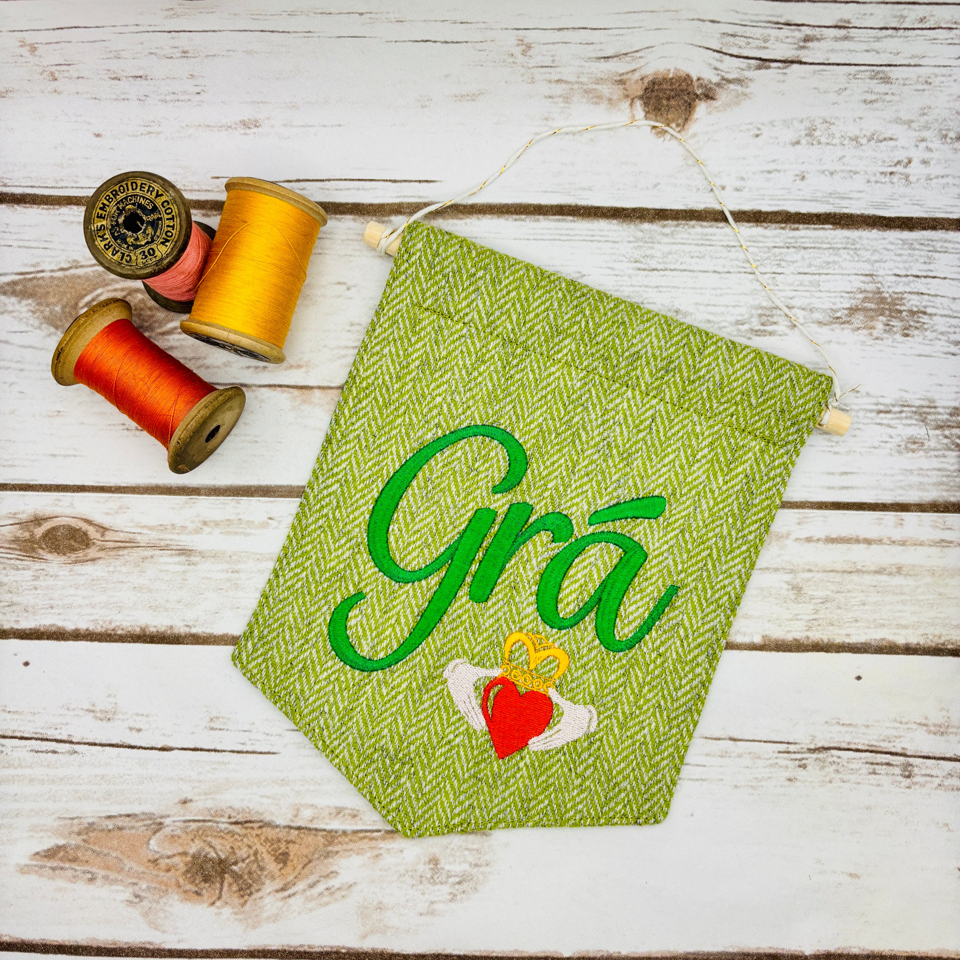 Grá - Love - Irish Pennant Wall Hanging