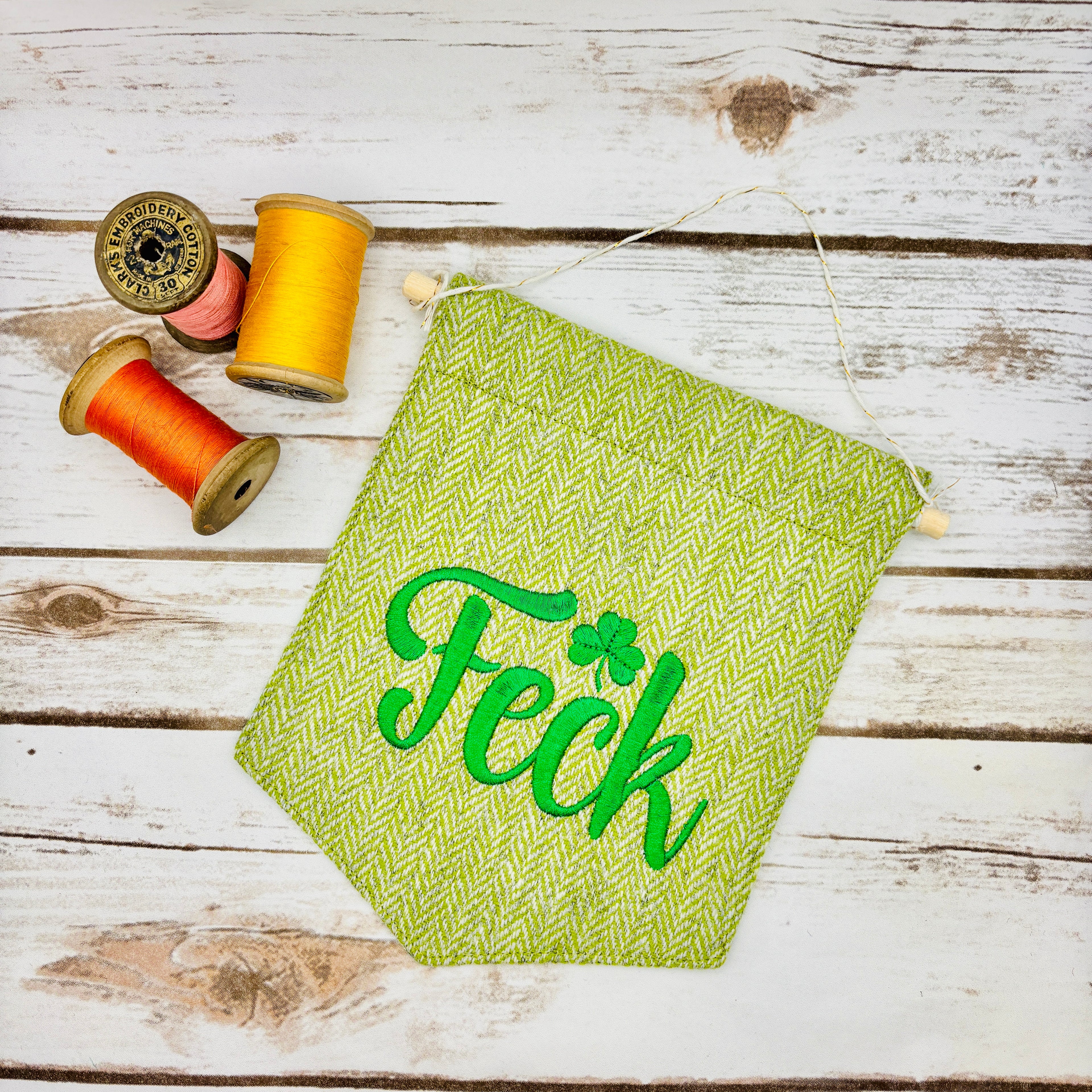 Feck - Irish Swear Word - Irish Pennant Wall Hanging