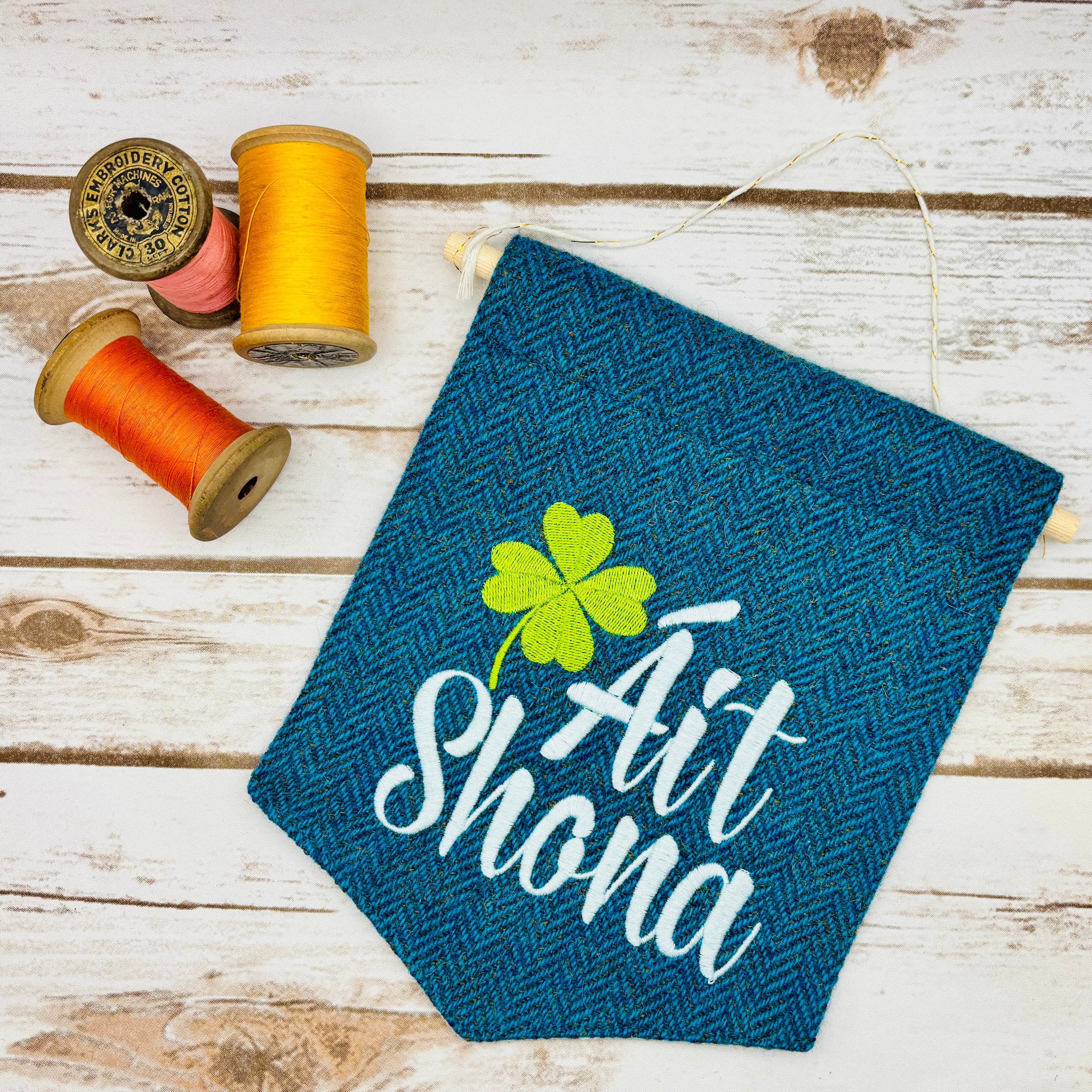 Áit Shona - Happy Place - Irish Pennant Wall Hanging