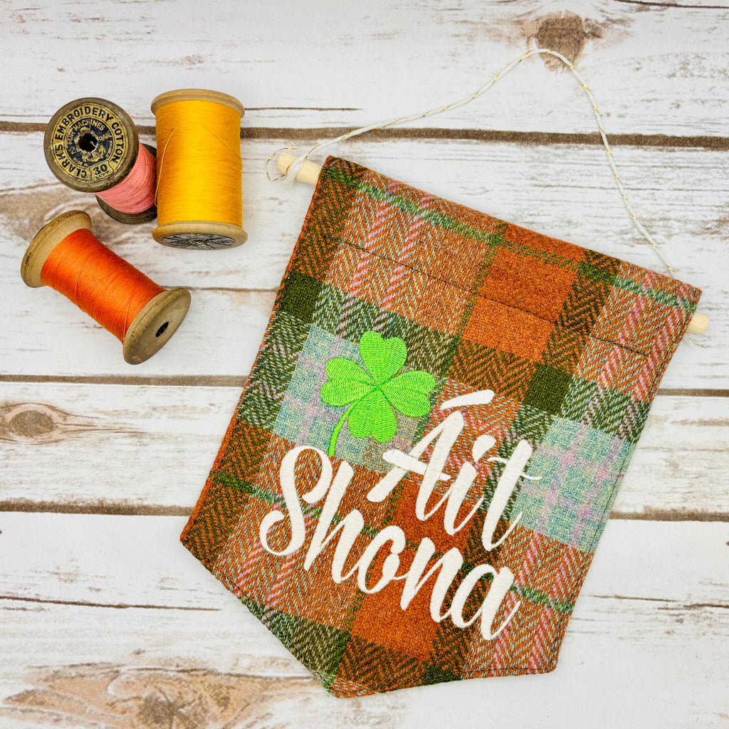 Áit Shona - Happy Place - Irish Pennant Wall Hanging