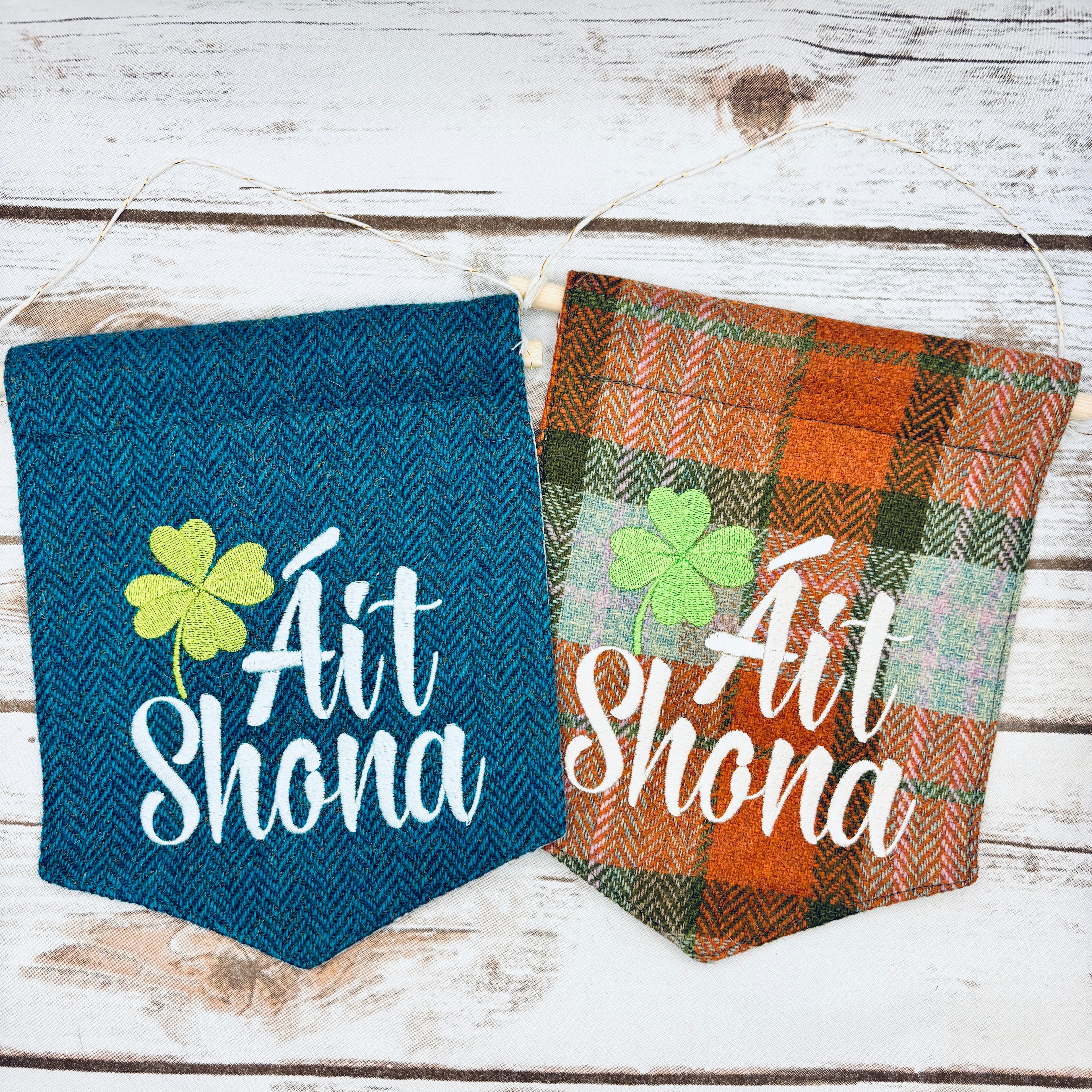Áit Shona - Happy Place - Irish Pennant Wall Hanging