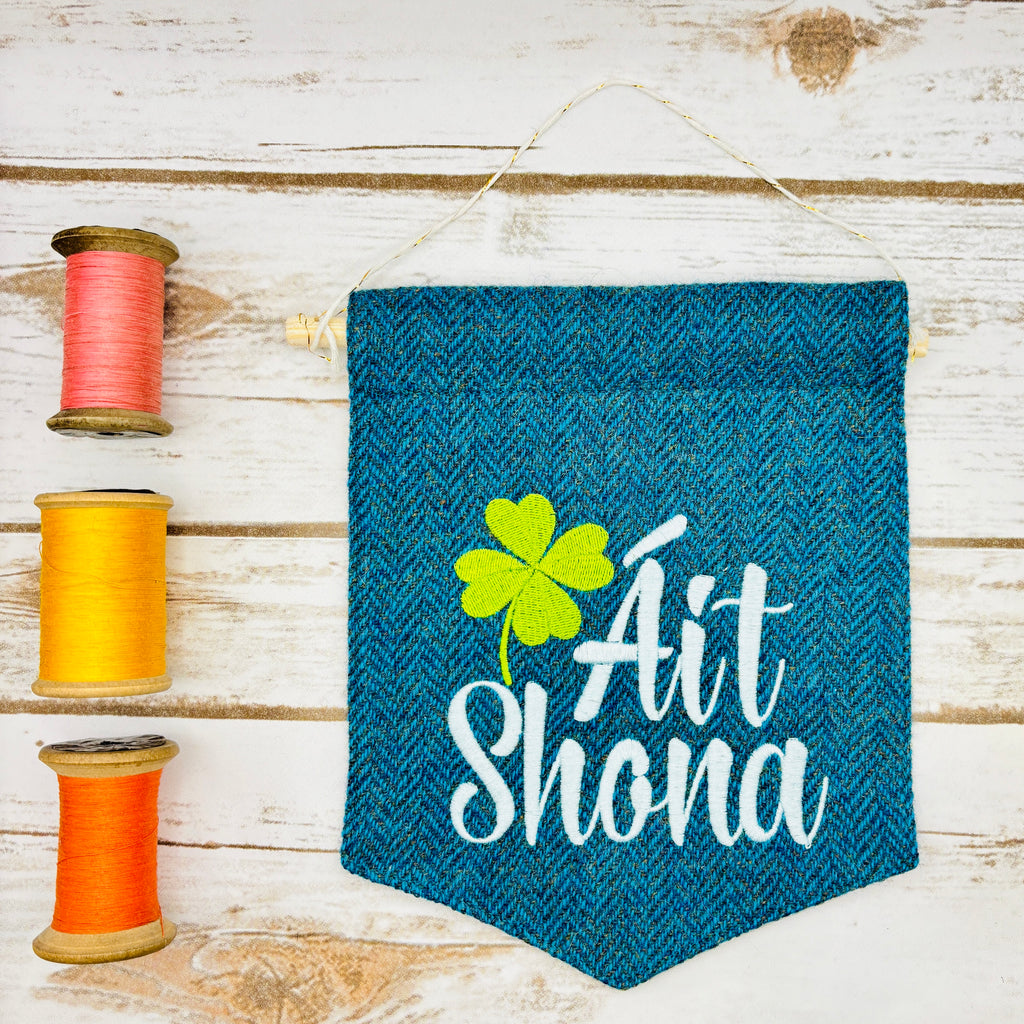 Áit Shona - Happy Place - Irish Pennant Wall Hanging