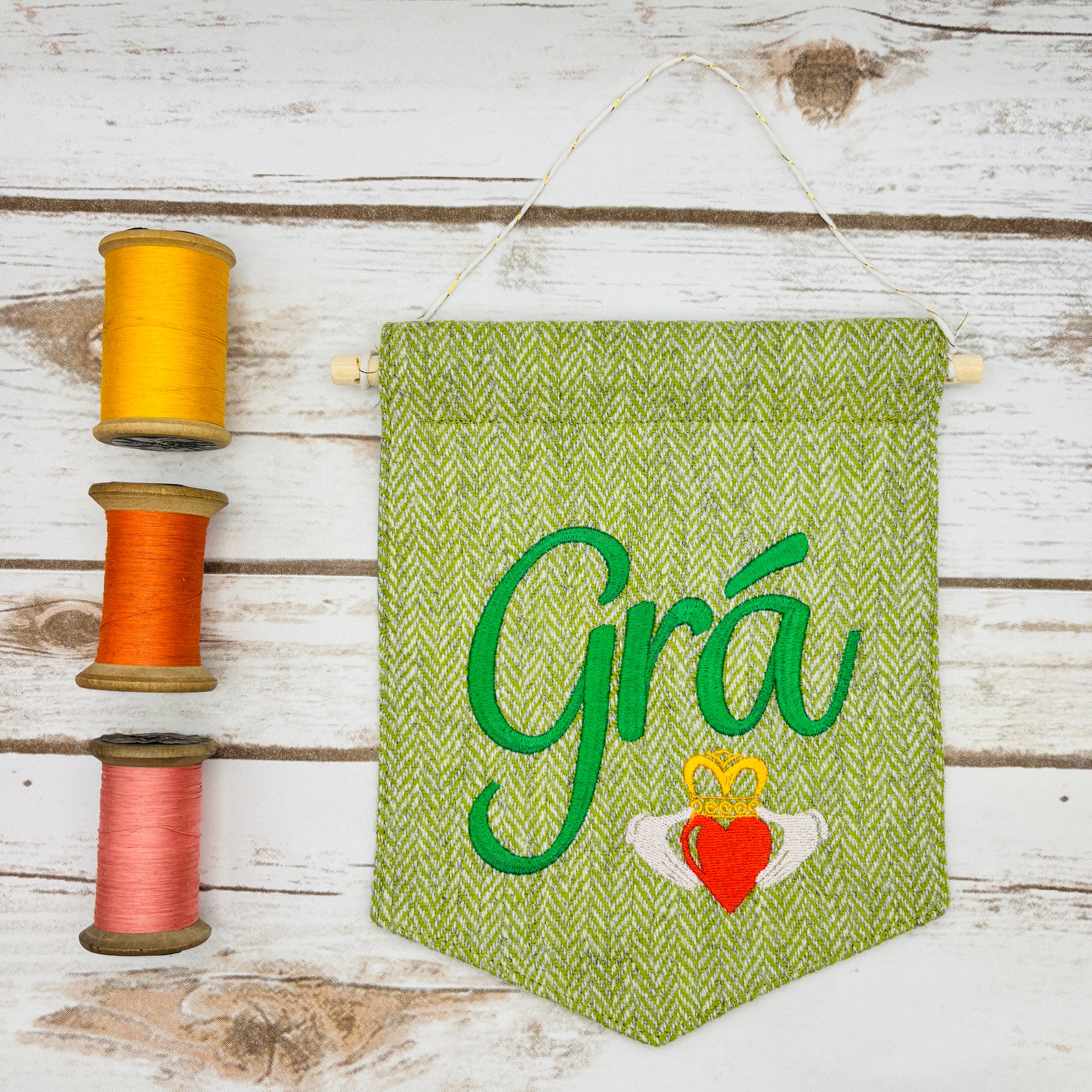 Grá - Love - Irish Pennant Wall Hanging