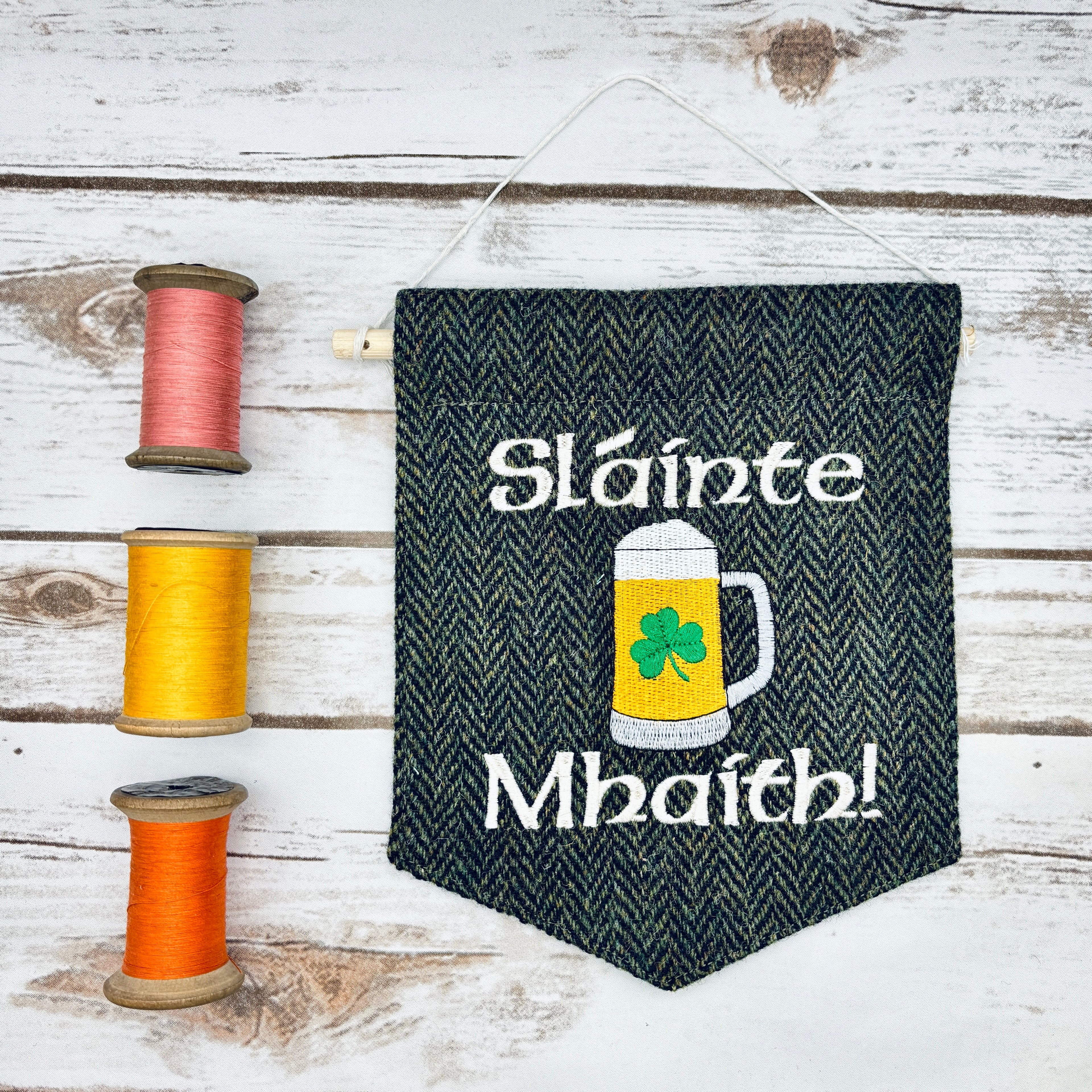 Sláinte Mhaith (Lager)- Your good health! or Cheers! - Irish Pennant Wall Hanging