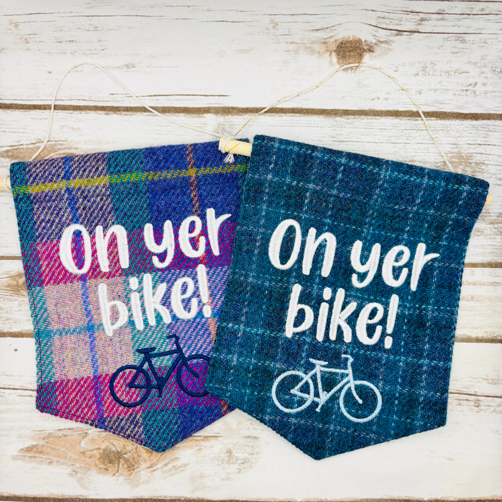 On Yer Bike! Pennant Wall Hanging