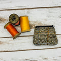 Brown Herringbone Harris Tweed Coin Purse
