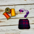 Pink & Blue Tartan Harris Tweed Coin Purse