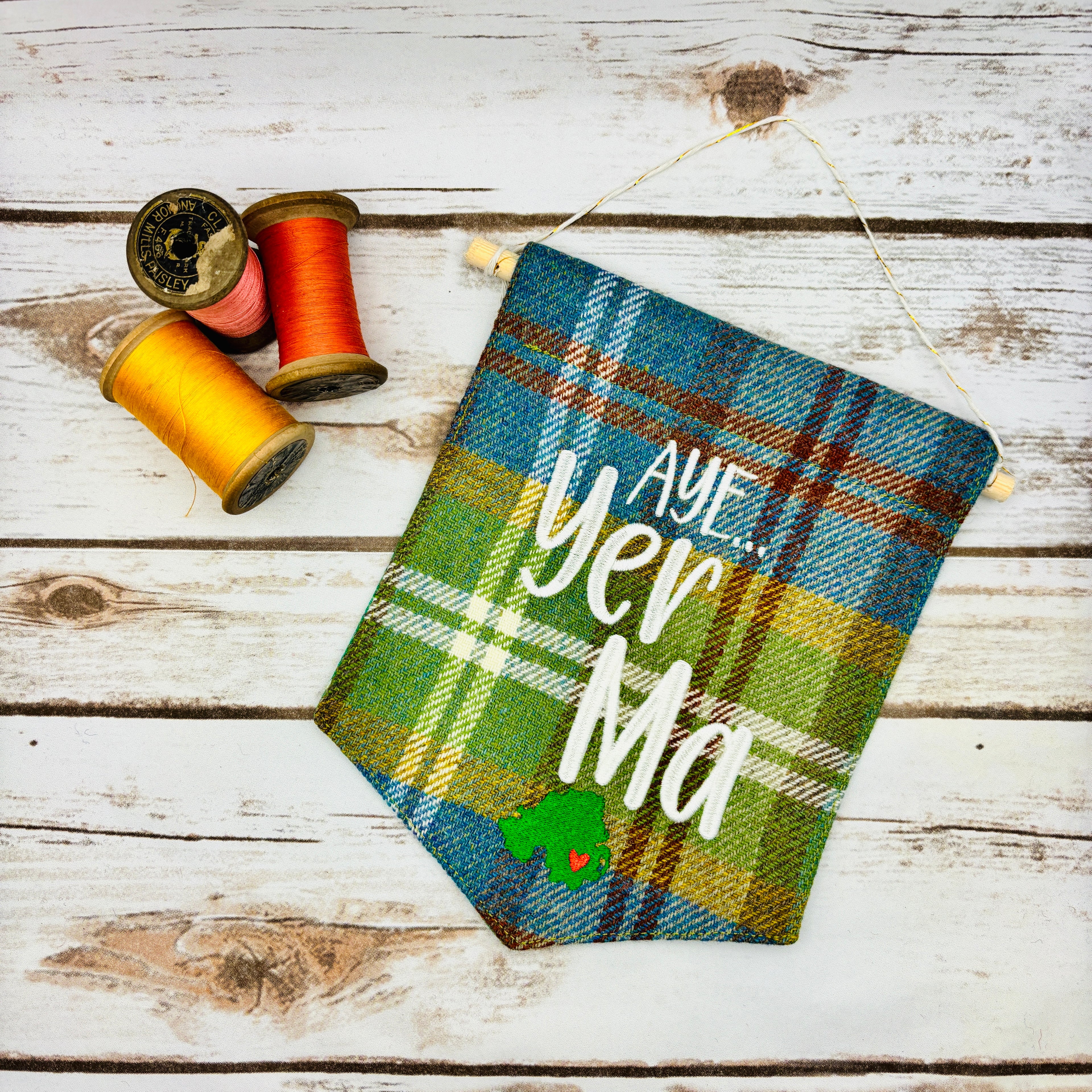 Aye, Yer Ma - Pennant Wall Hanging
