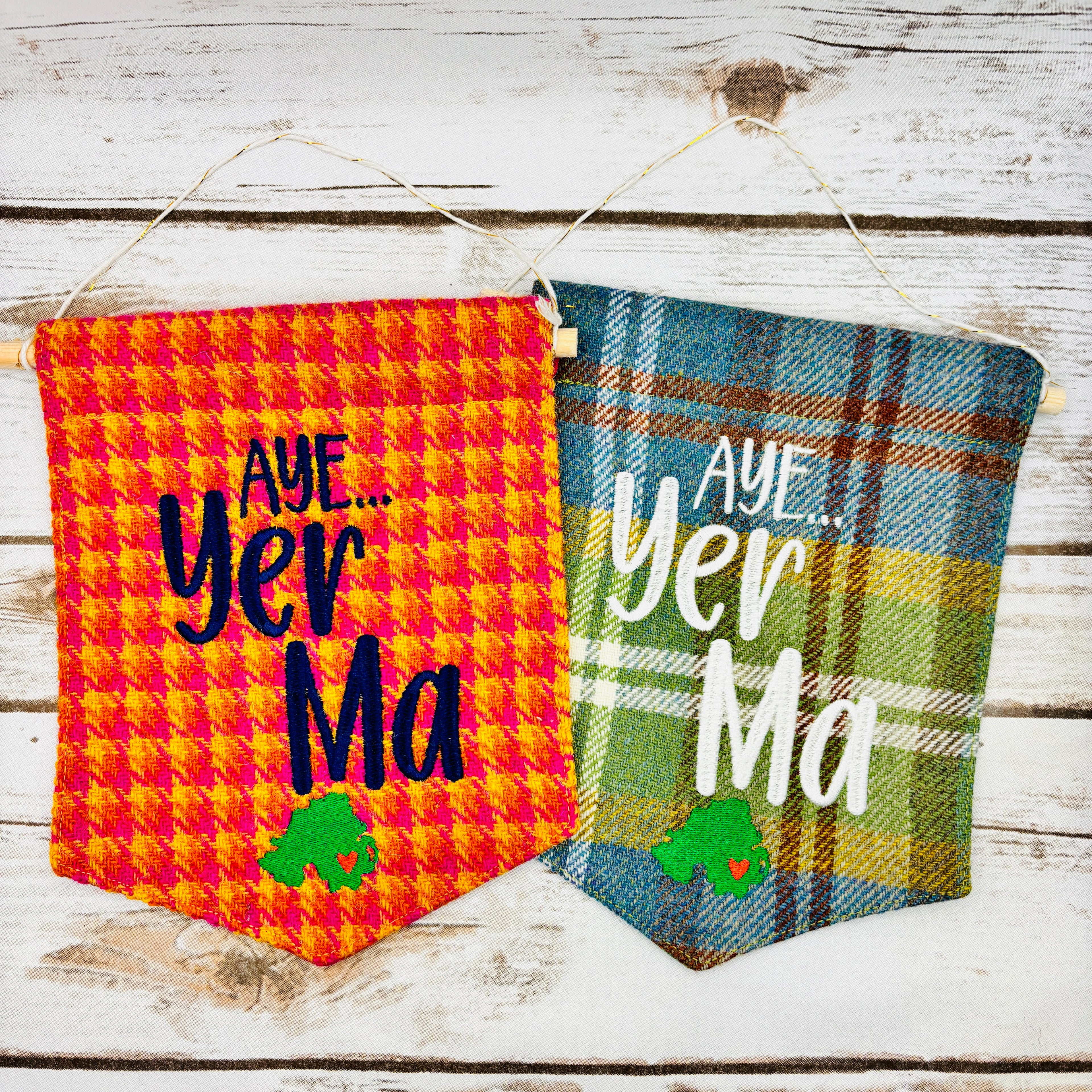 Aye, Yer Ma - Pennant Wall Hanging