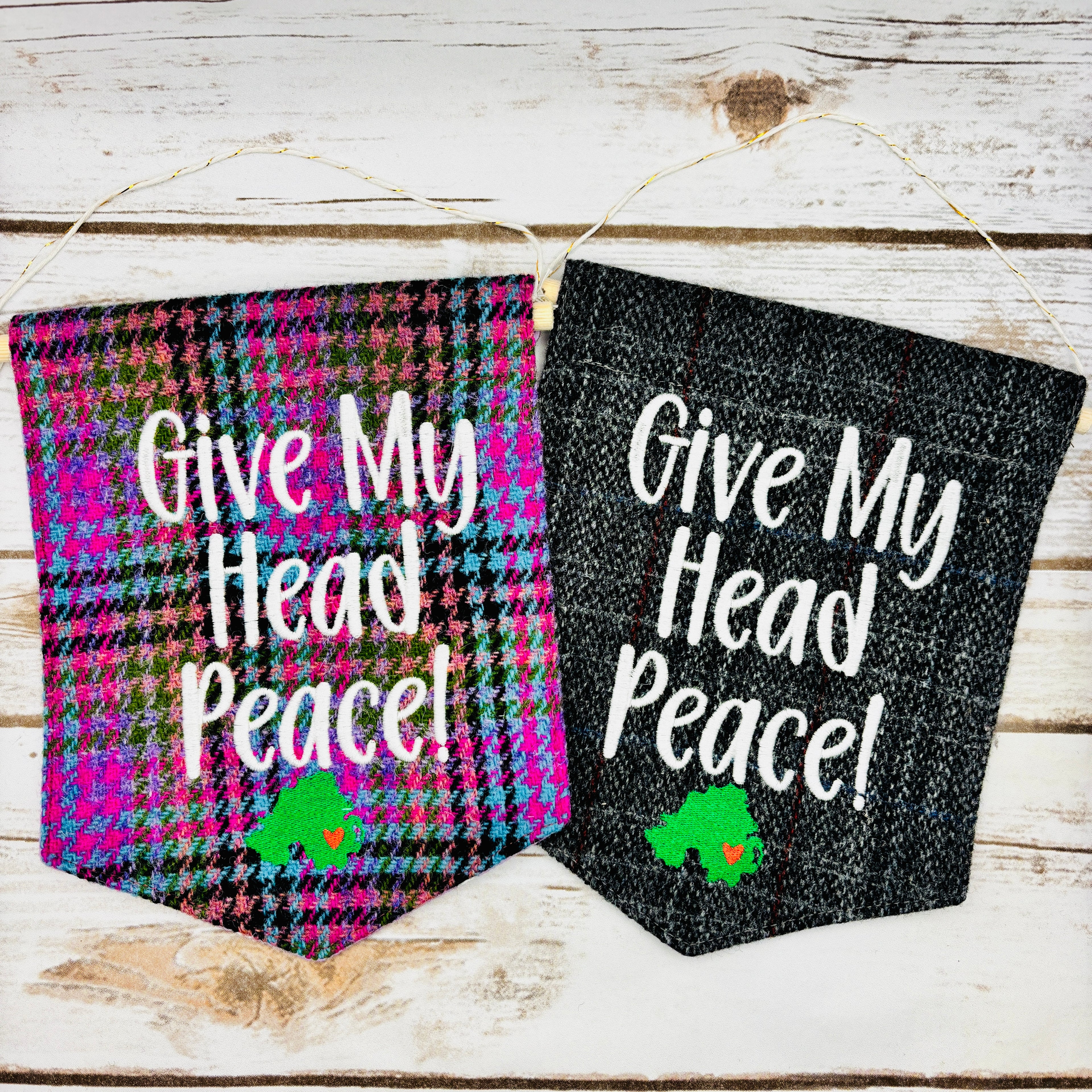 Give My Head Peace - Pennant Wall Hanging