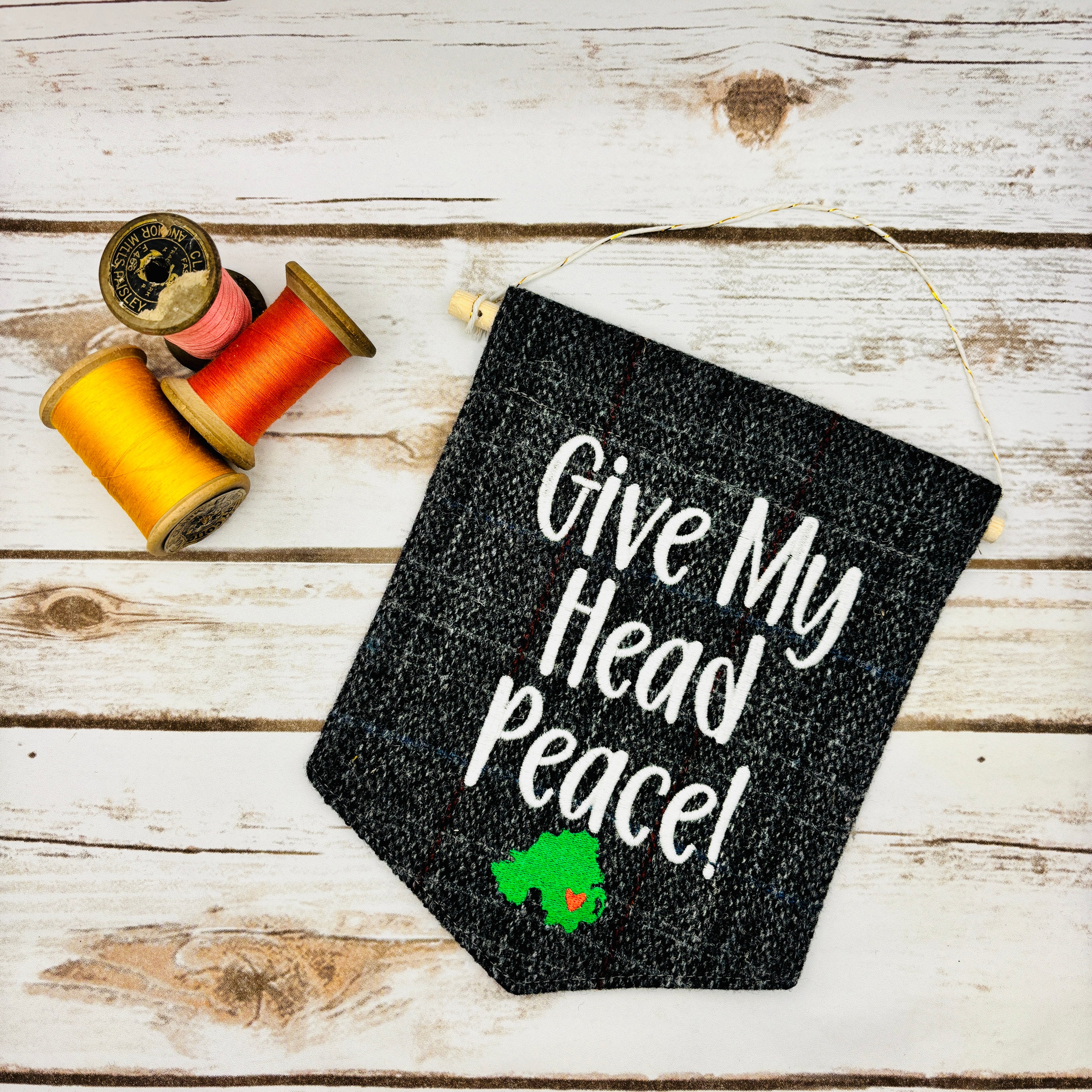 Give My Head Peace - Pennant Wall Hanging