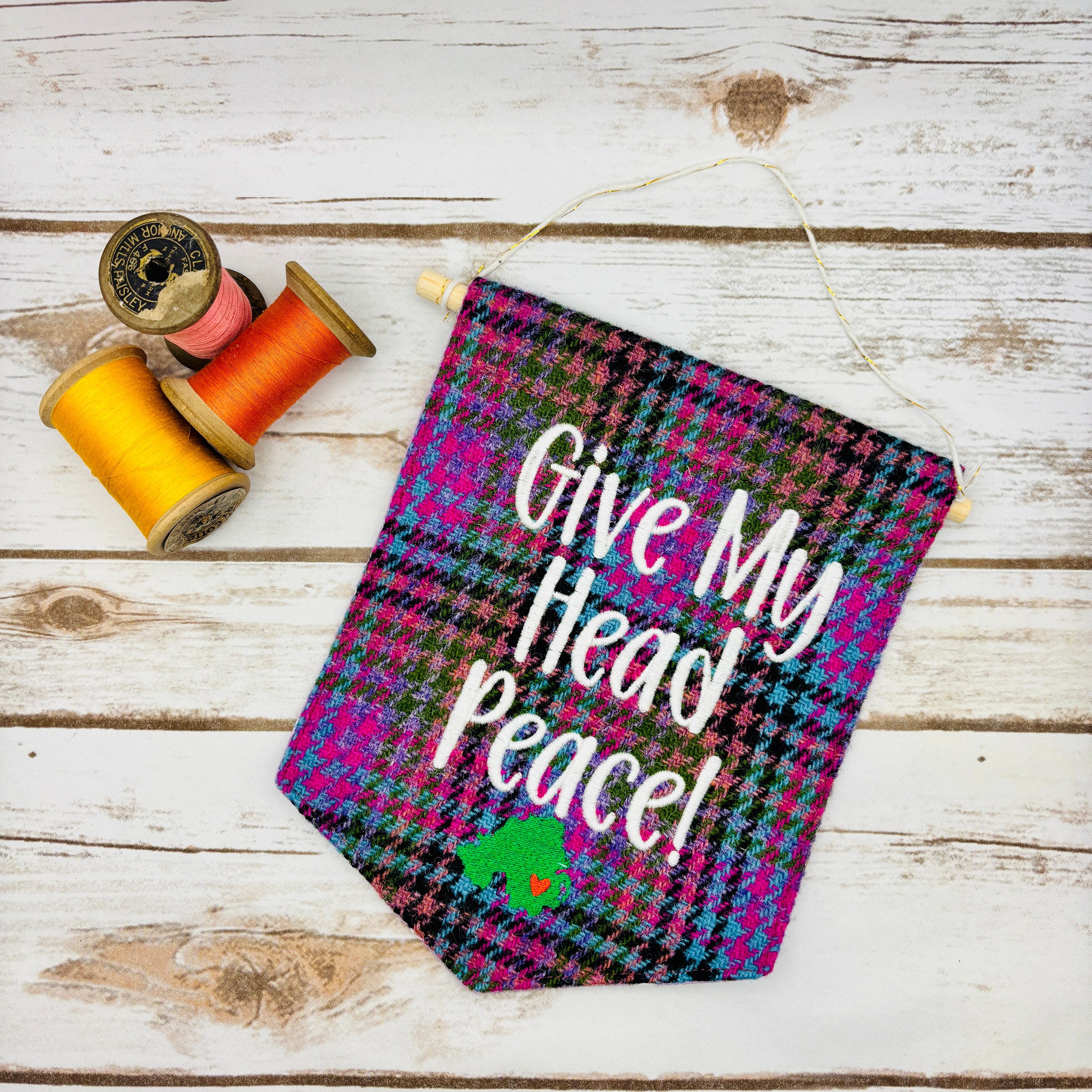 Give My Head Peace - Pennant Wall Hanging