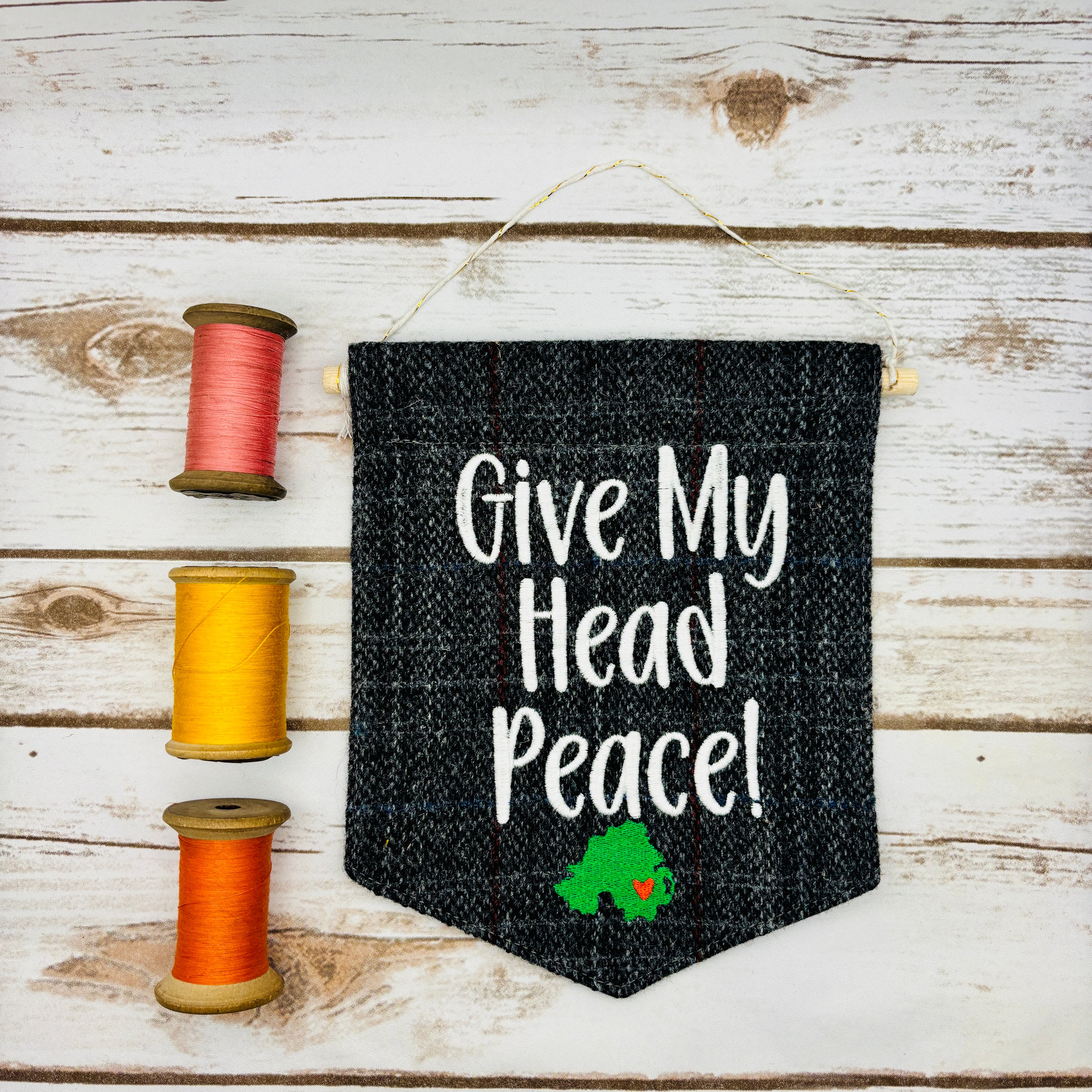 Give My Head Peace - Pennant Wall Hanging