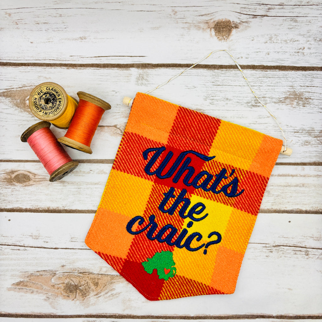 What's the craic? - Pennant Wall Hanging