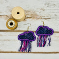Harris Tweed Rain Cloud Earrings